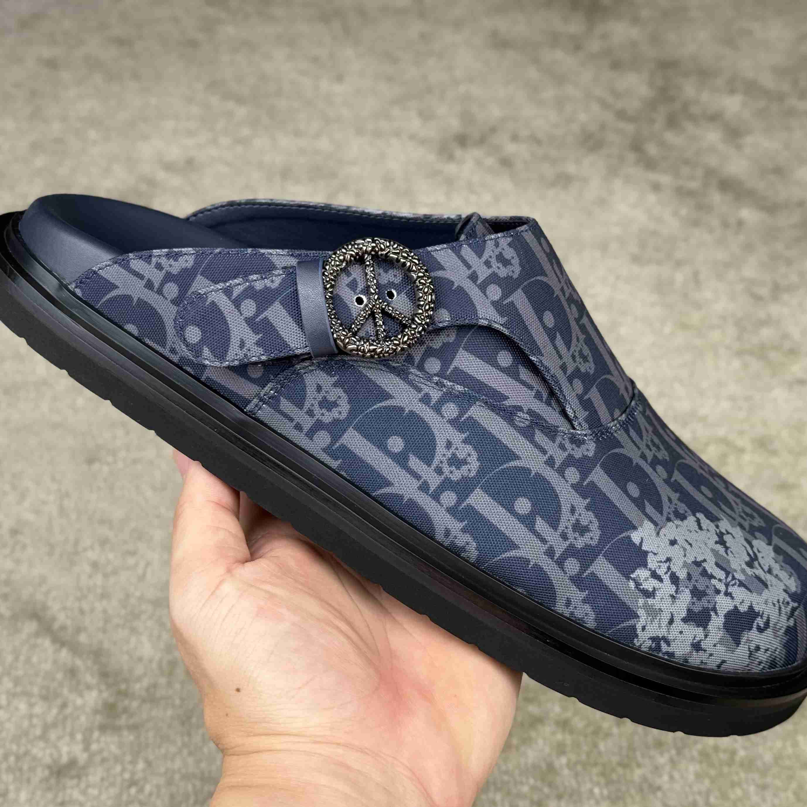 Denim Tears x Dior Aqua Mules - FashionPlug