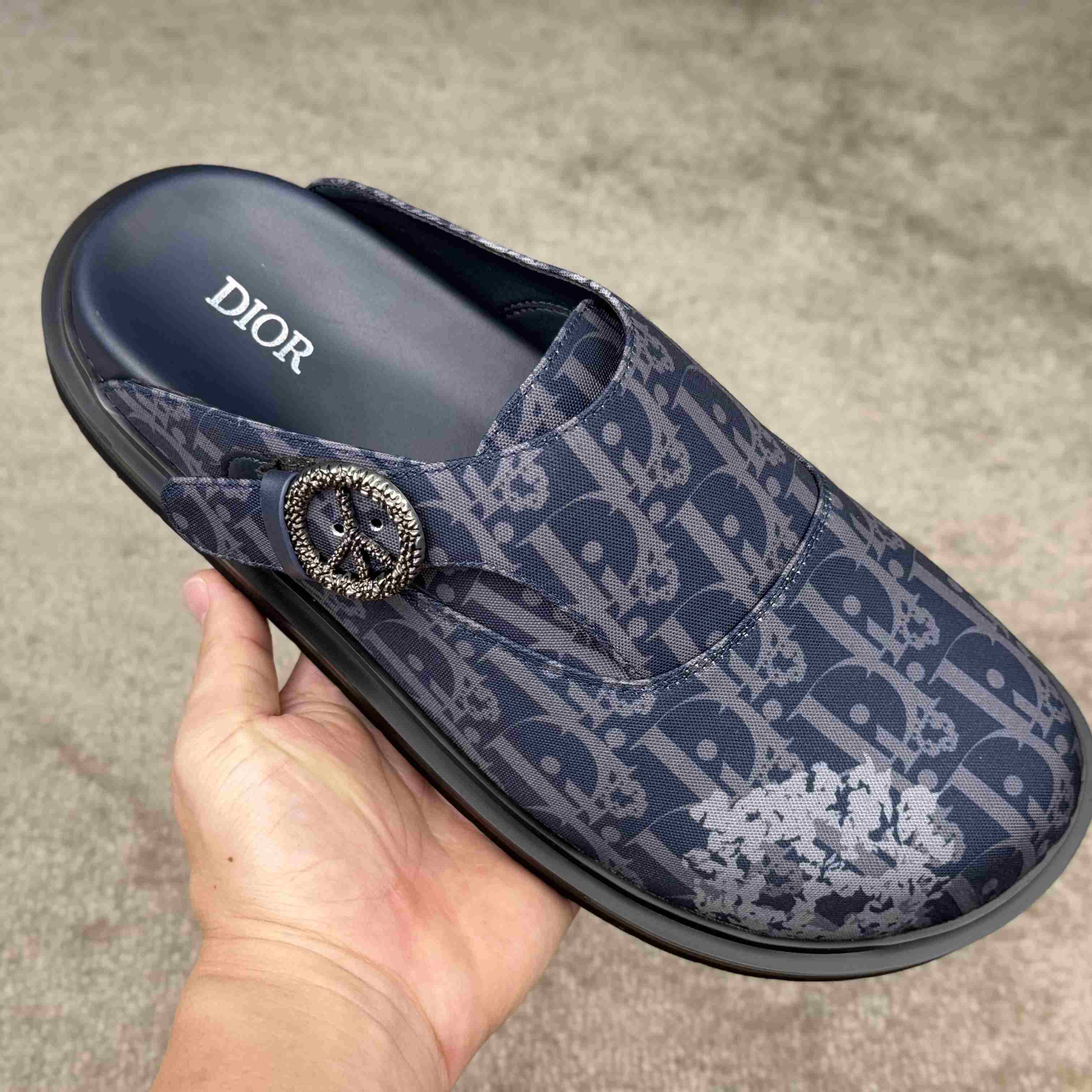 Denim Tears x Dior Aqua Mules - FashionPlug