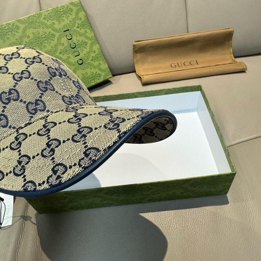 Gucci Original GG Canvas Baseball Hat With Web - FashionPlug