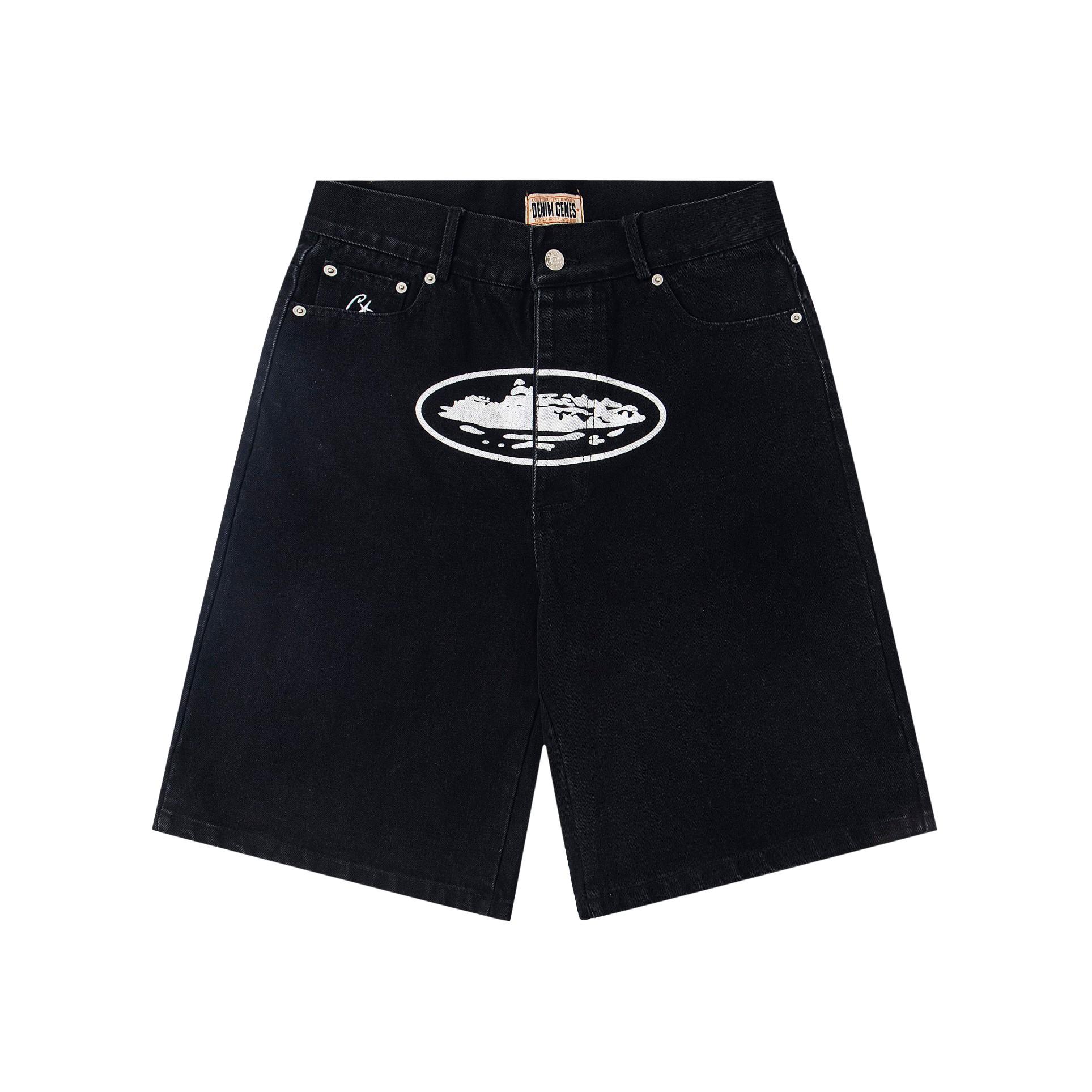Corteiz Alcatraz Baggy Denim Shorts - FashionPlug