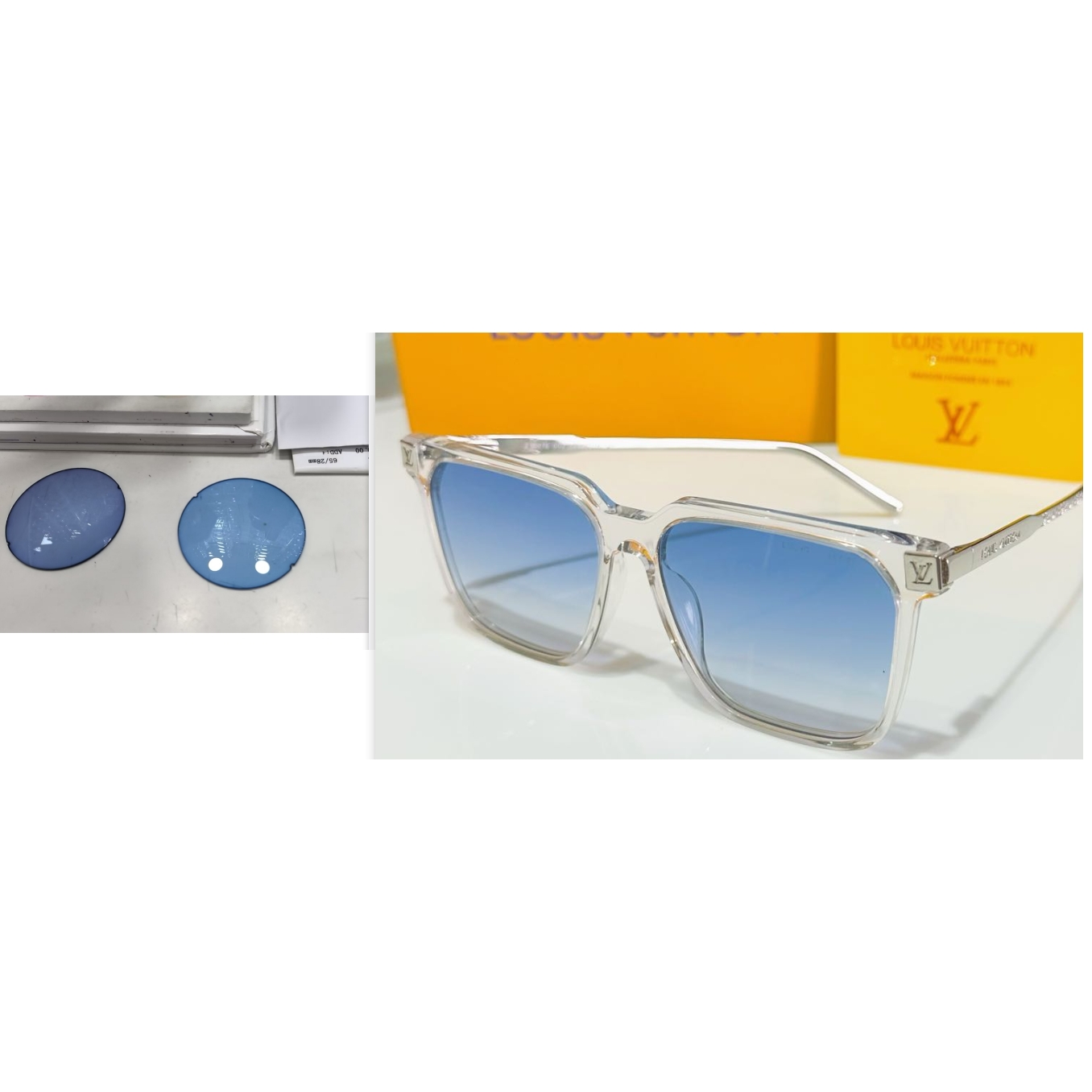 Louis Vuitton Sunglasses   （Custom Lenses） - FashionPlug