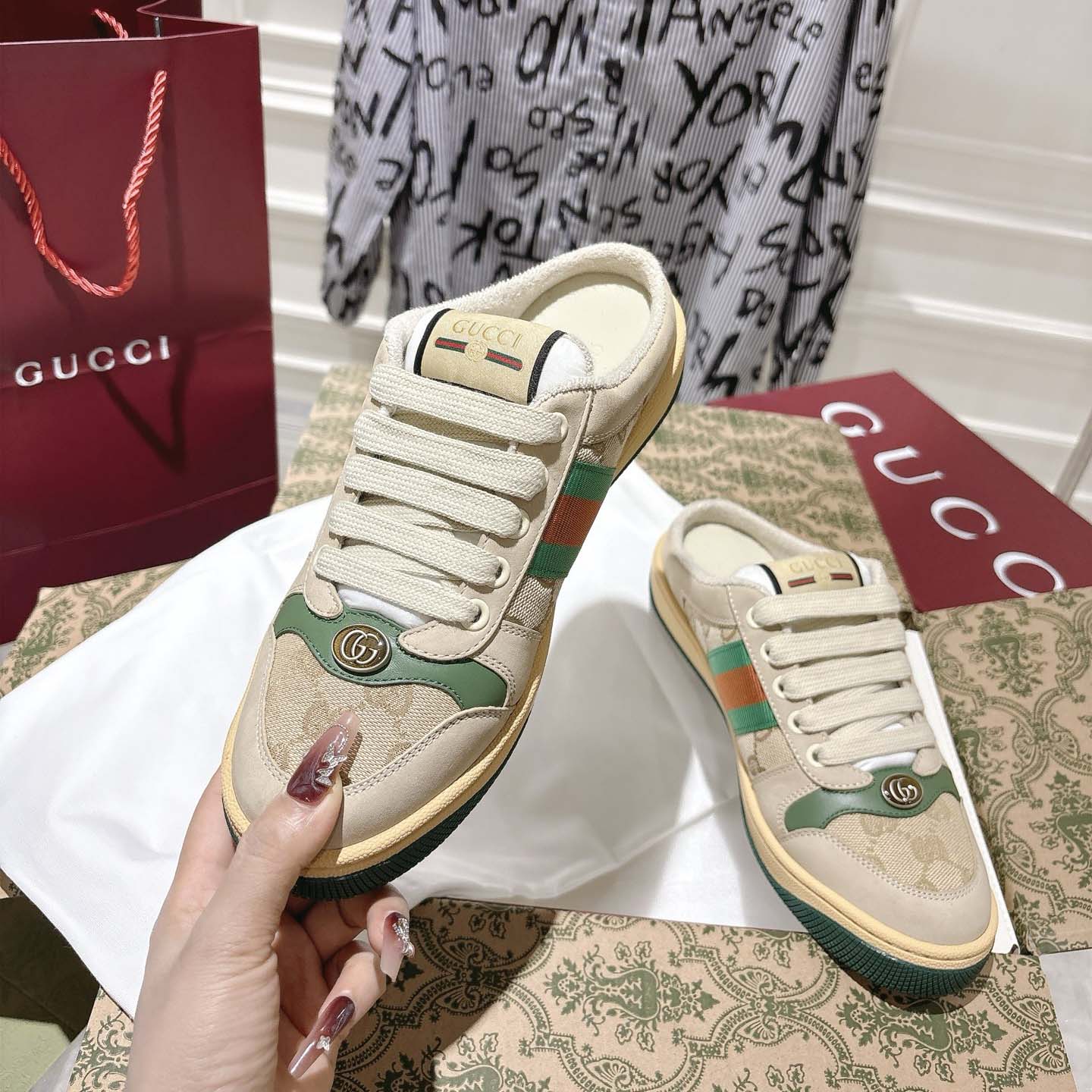 Gucci  Screener Mule - FashionPlug