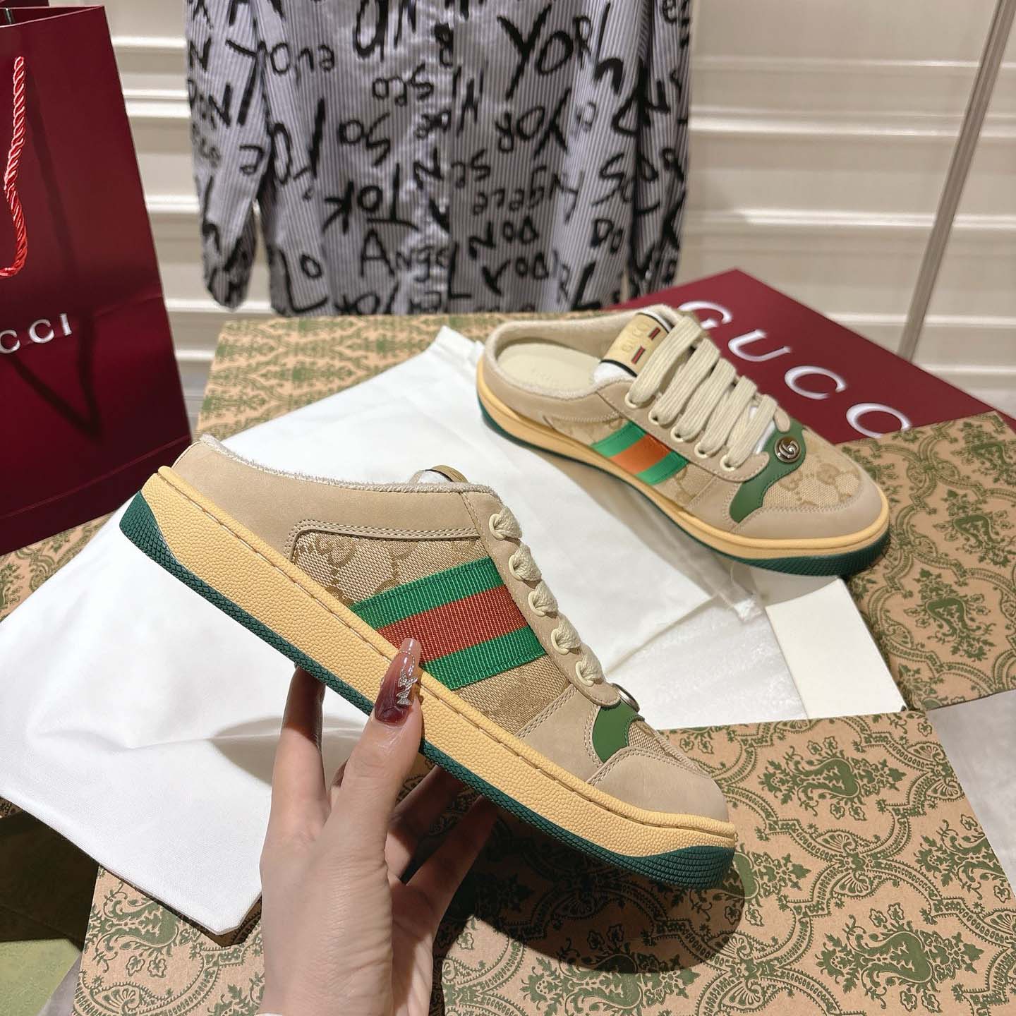 Gucci  Screener Mule - FashionPlug