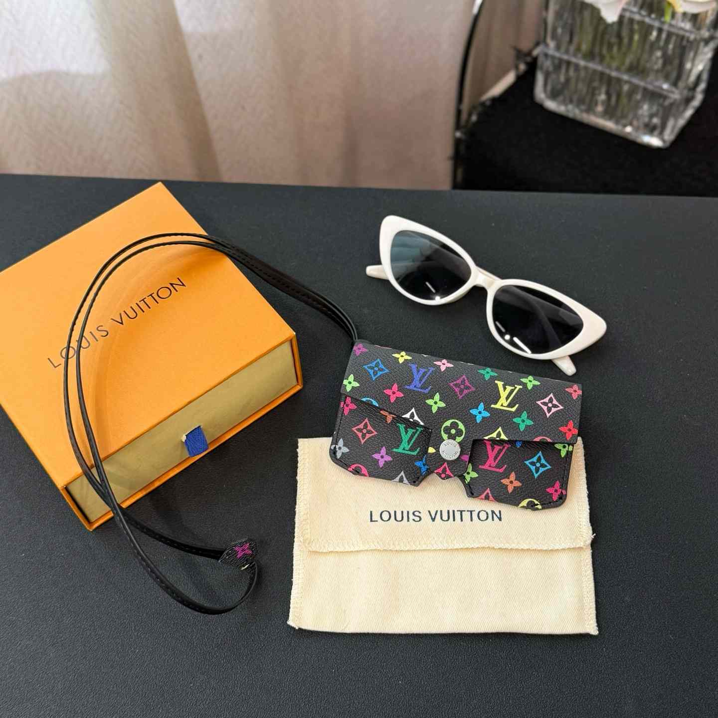Louis Vuitton LV Glasses Holder    - FashionPlug