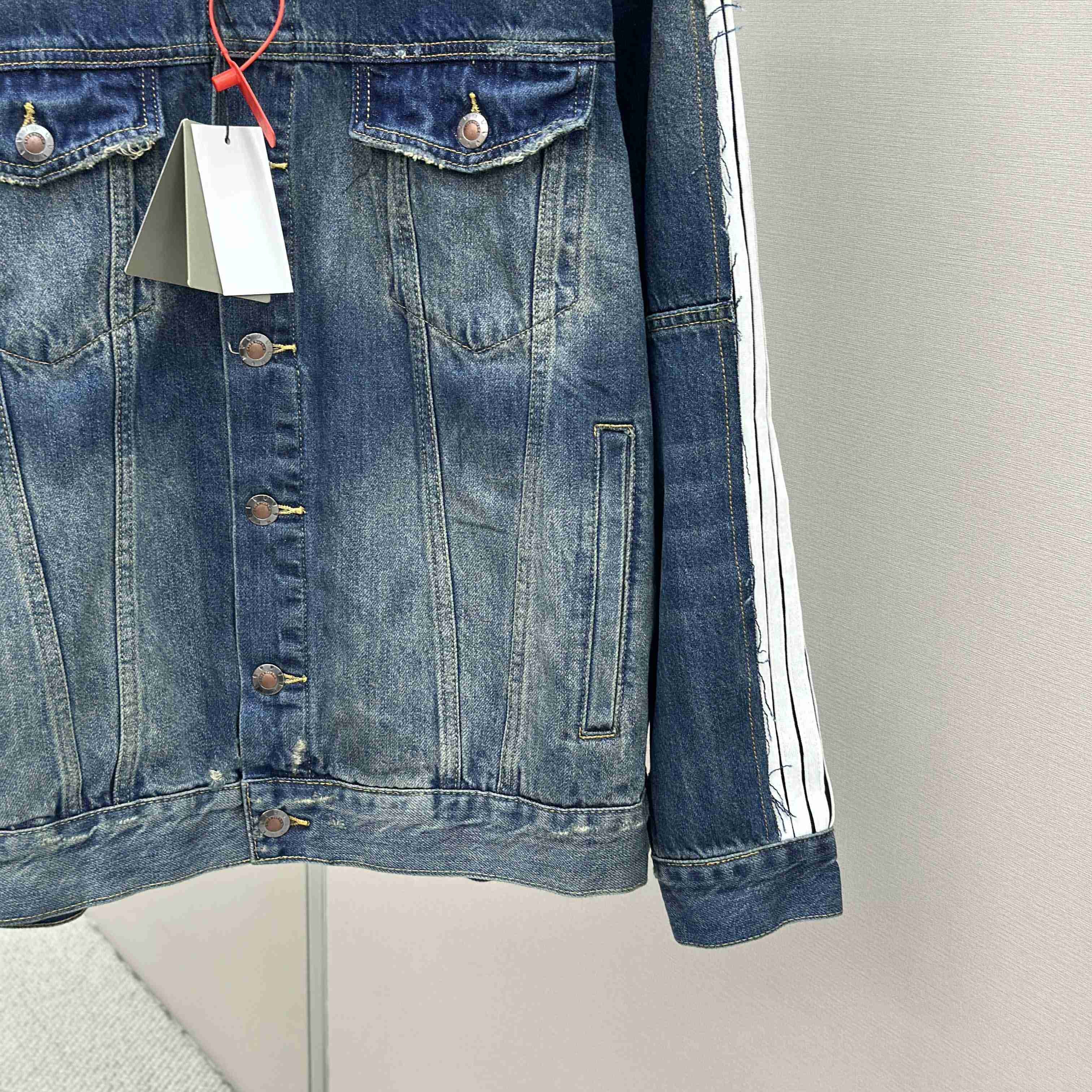 Balenciaga Cut-Up Tracksuit Jacket In Blue And Black Technical Fabric - FashionPlug