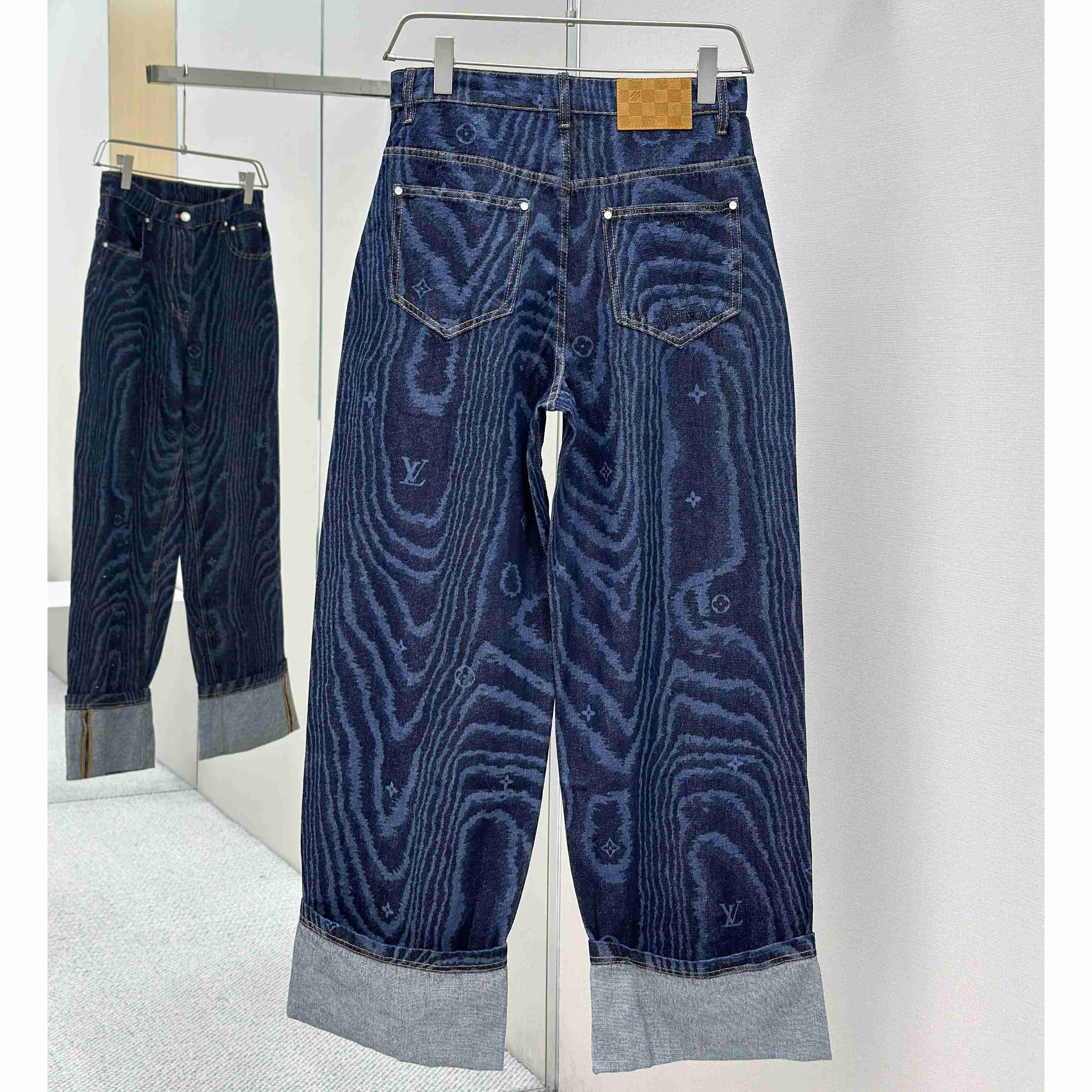 Louis Vuitton Cuffed Denim Skate Pants   1AHVBG - FashionPlug