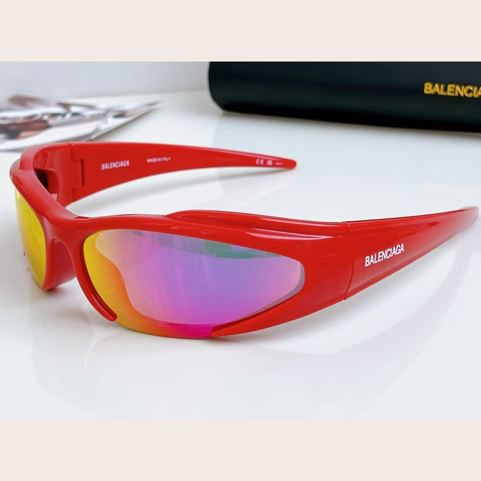 Balenciaga Reverse Xpander Rectangle Sunglasses - FashionPlug