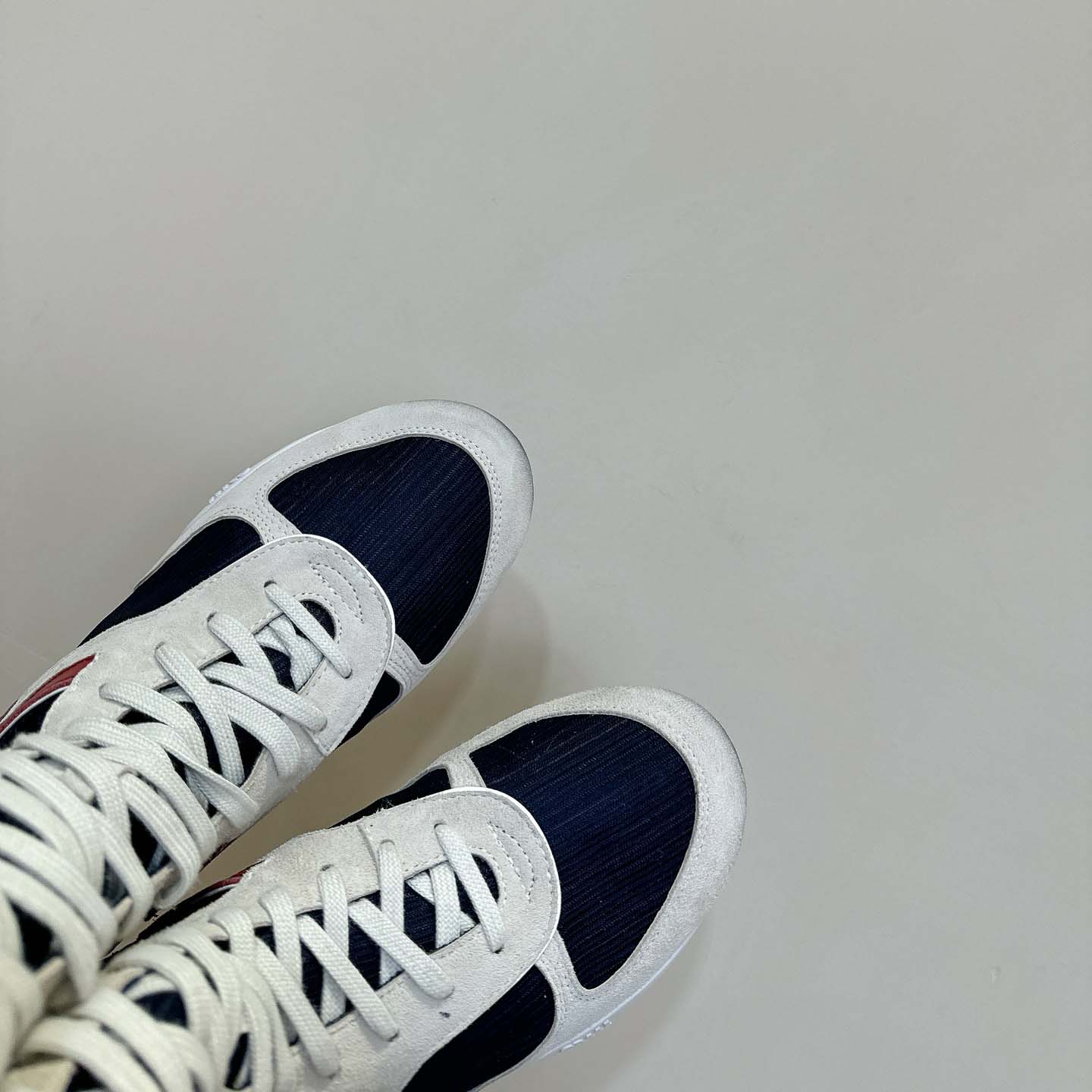 Miu Miu Gymnasium Technical Fabric And Suede Boxeur Boots - FashionPlug