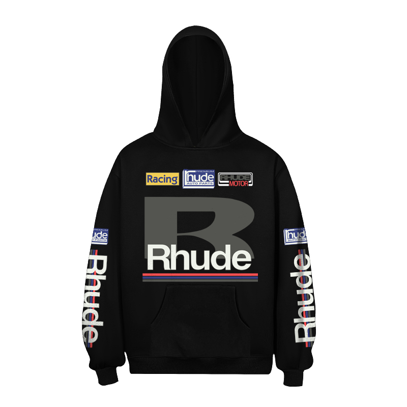 Rhude Petrol Patch Hoodie - FashionPlug