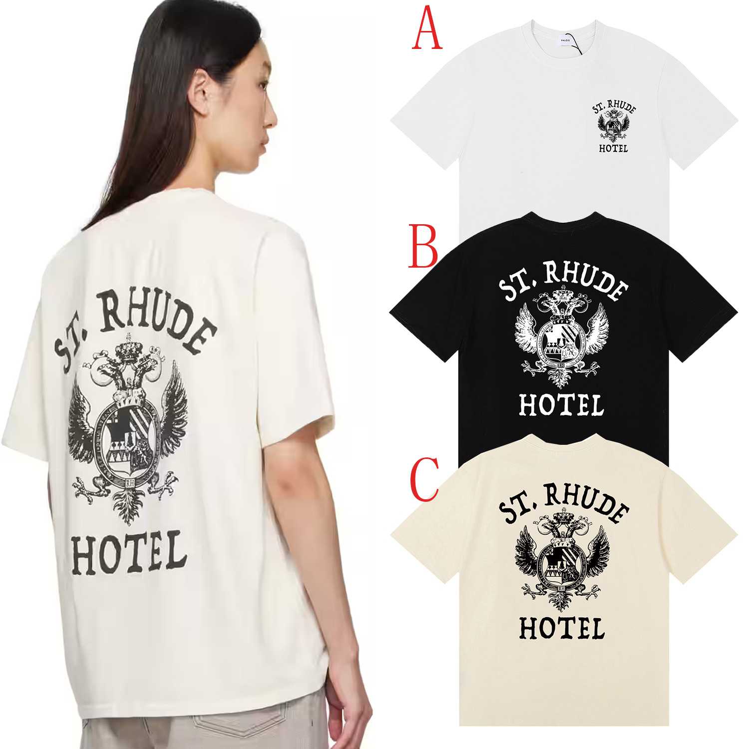 Rhude eagle-print T-shirt - FashionPlug