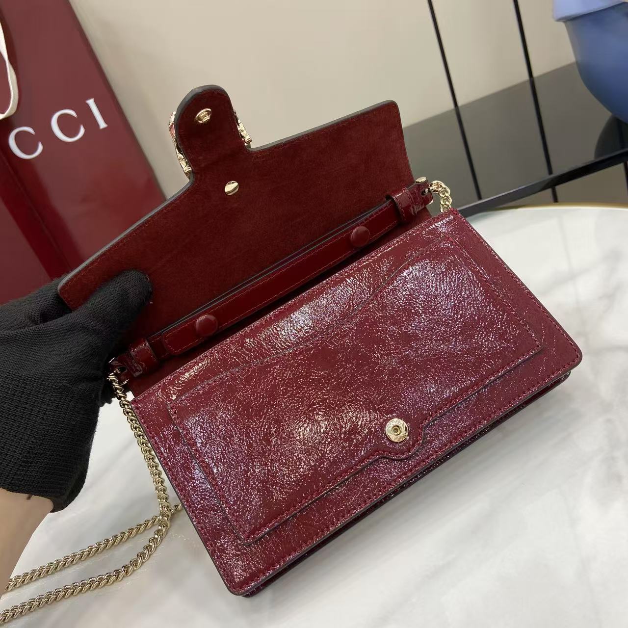 Gucci Dionysus Wallet On Chain - FashionPlug