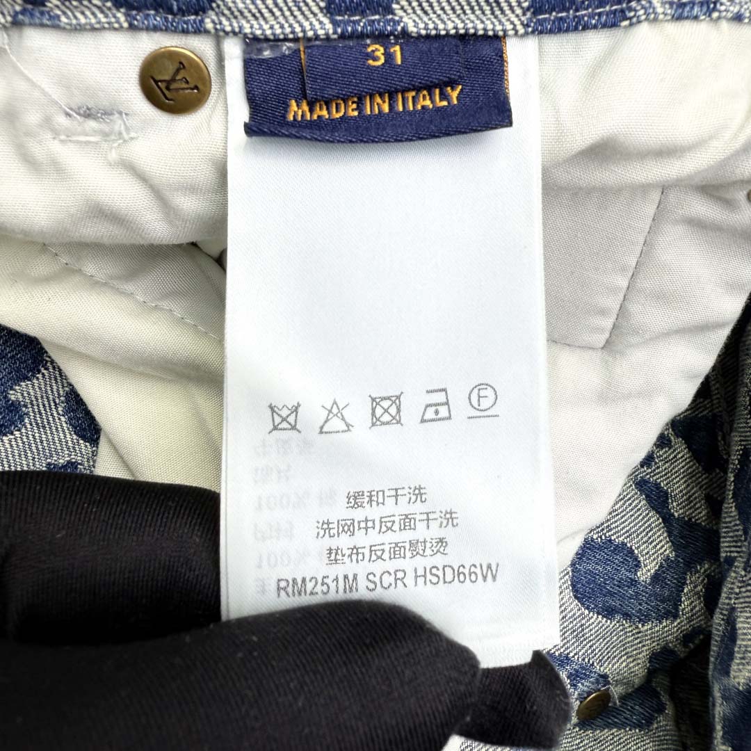 Louis Vuitton Jacquard Workwear Denim Pants   1AILS9 - FashionPlug