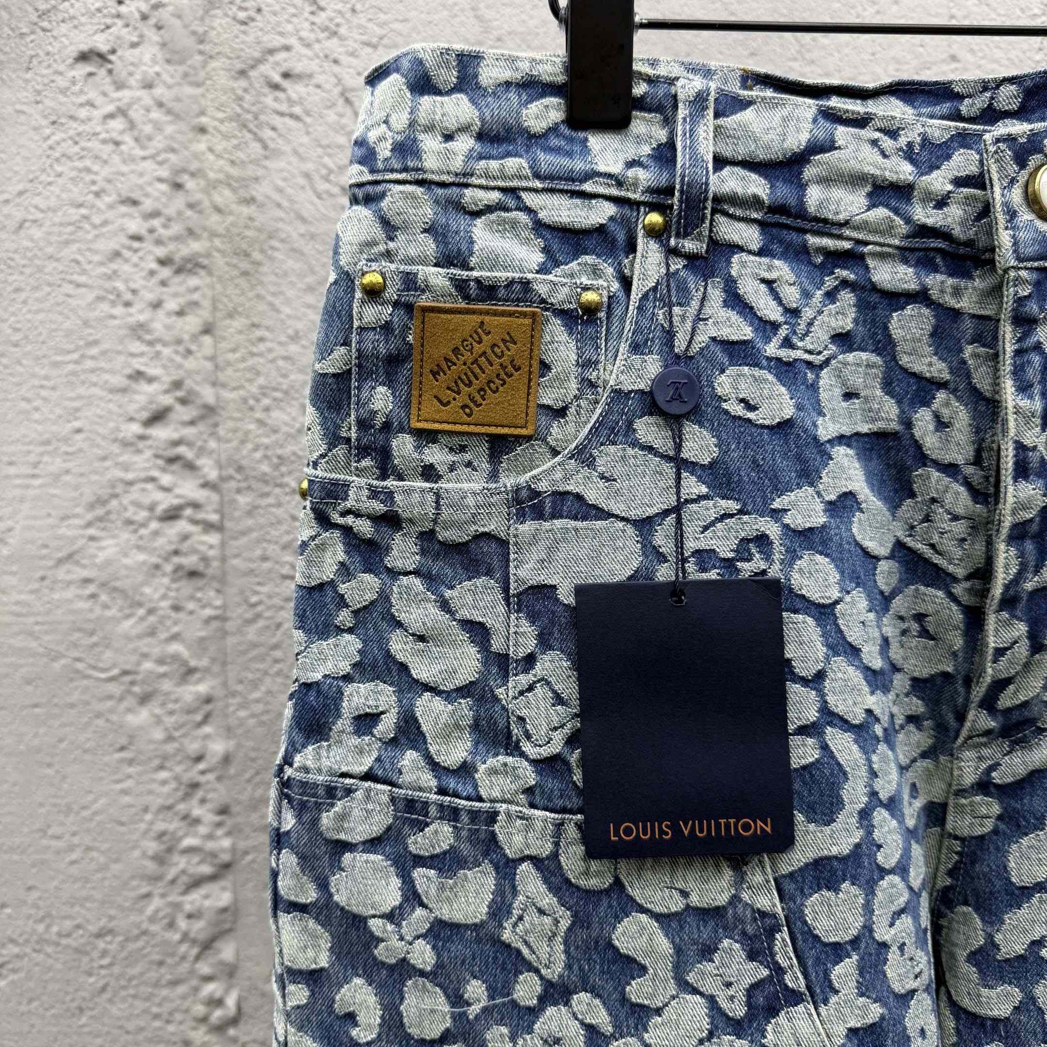 Louis Vuitton Jacquard Workwear Denim Pants   1AILS9 - FashionPlug