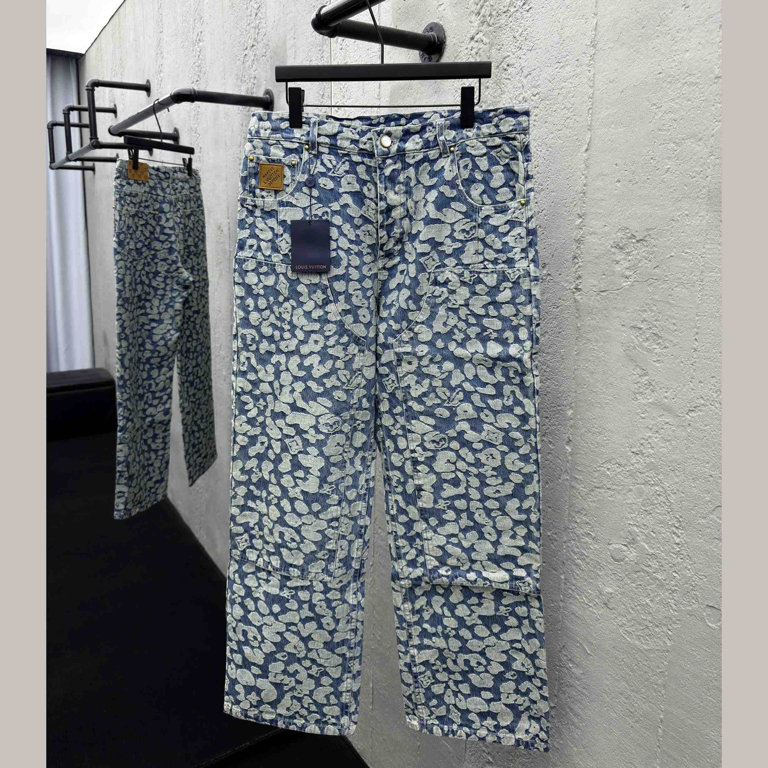 Louis Vuitton Jacquard Workwear Denim Pants   1AILS9 - FashionPlug
