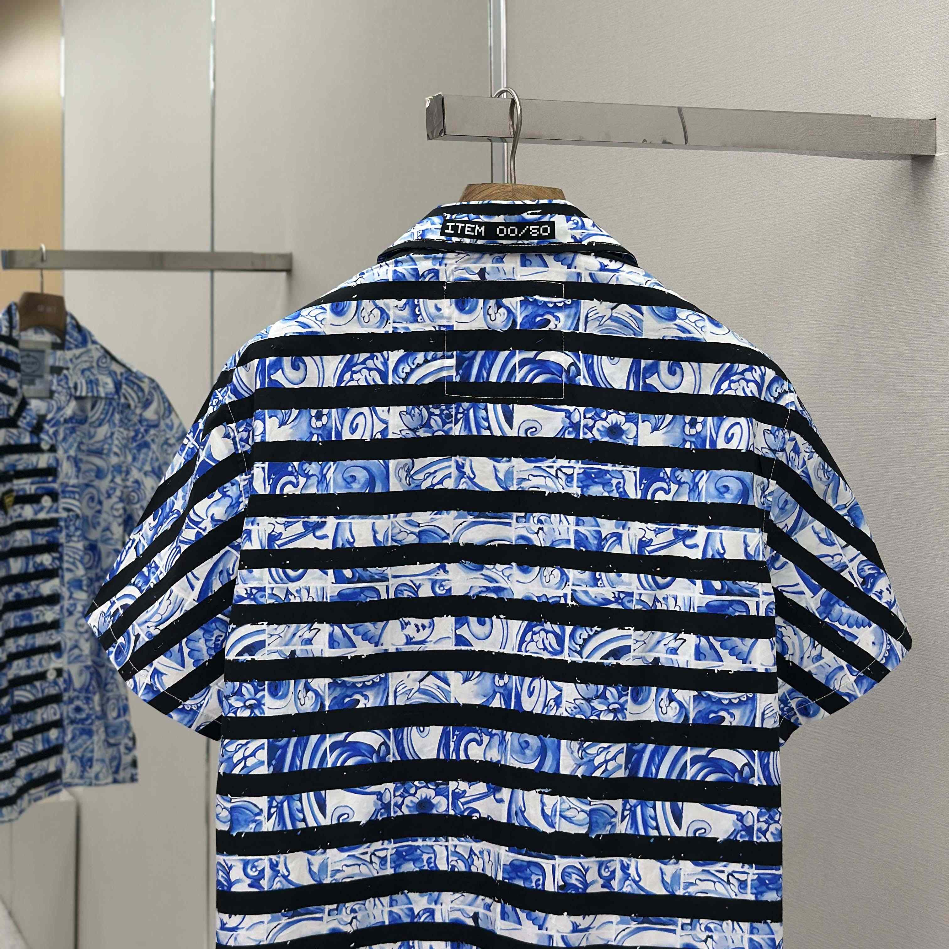 Prada Timecapsule Printed Cotton Shirt - FashionPlug