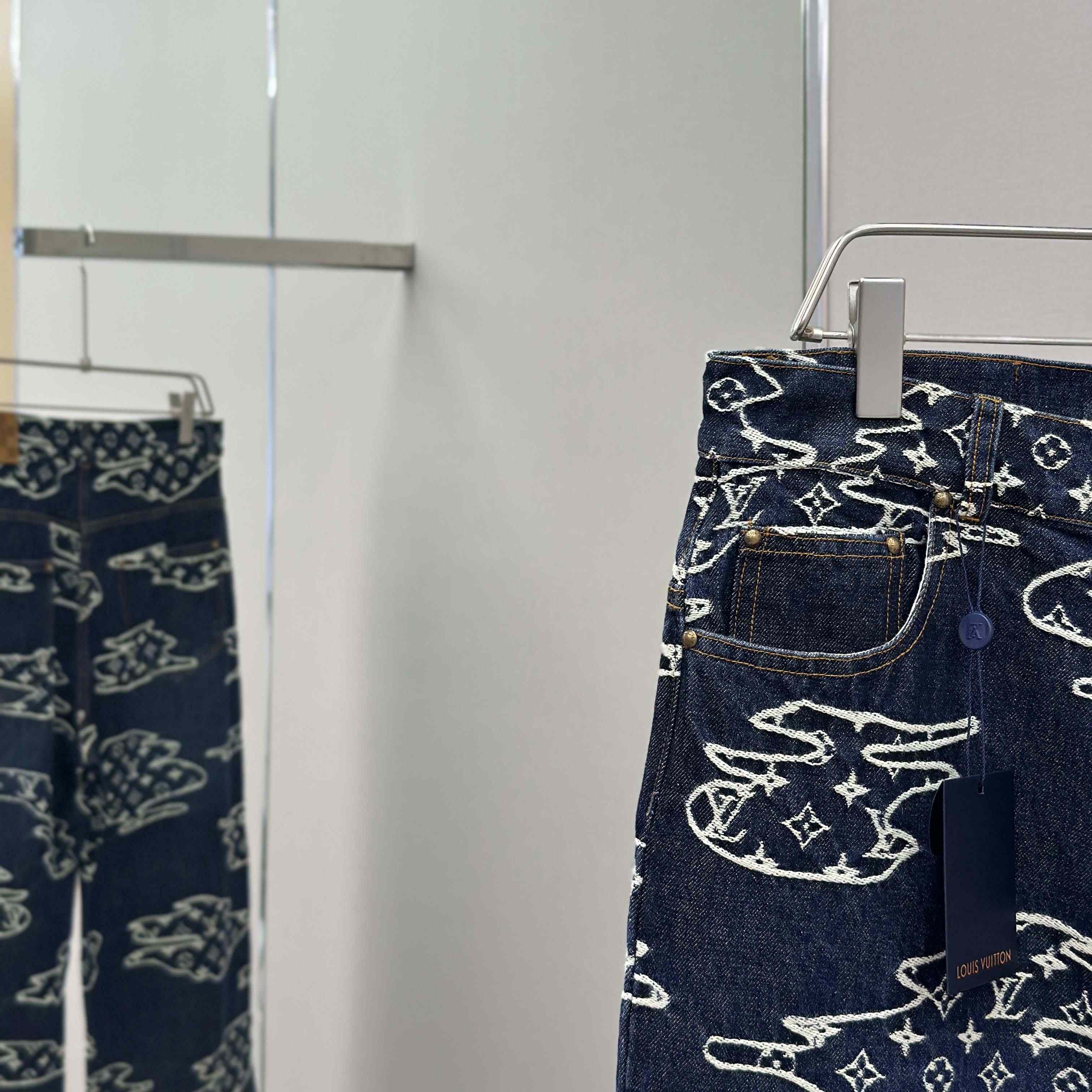 Louis Vuitton Monogram Denim Skate Pants   1AILUV - FashionPlug