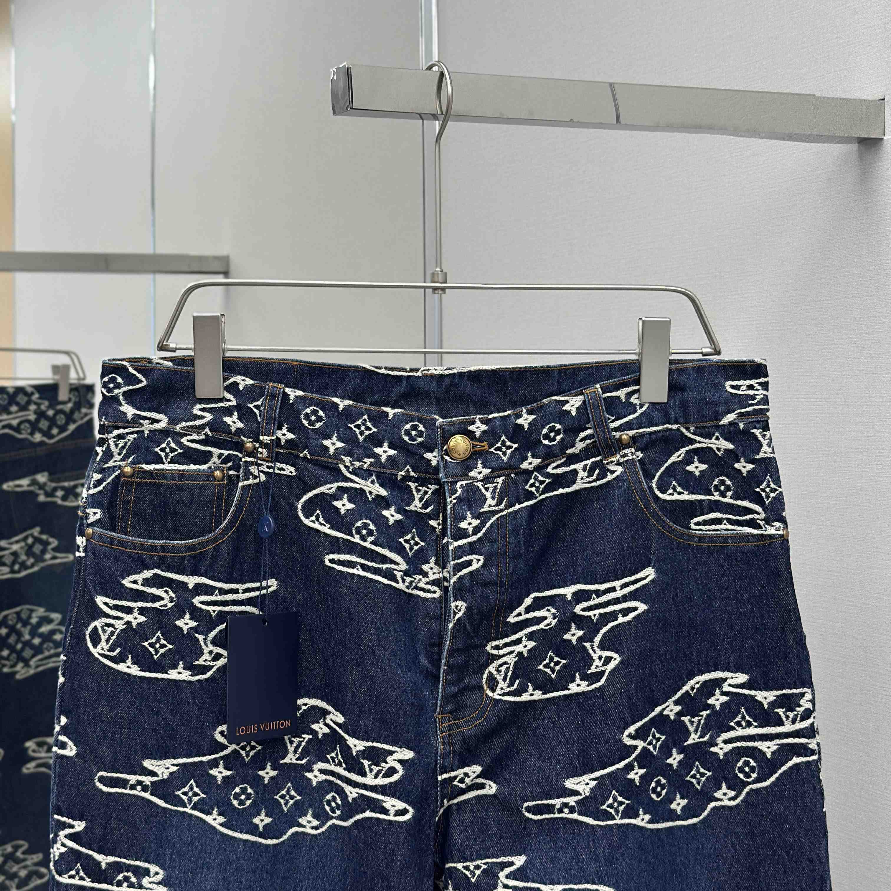 Louis Vuitton Monogram Denim Skate Pants   1AILUV - FashionPlug