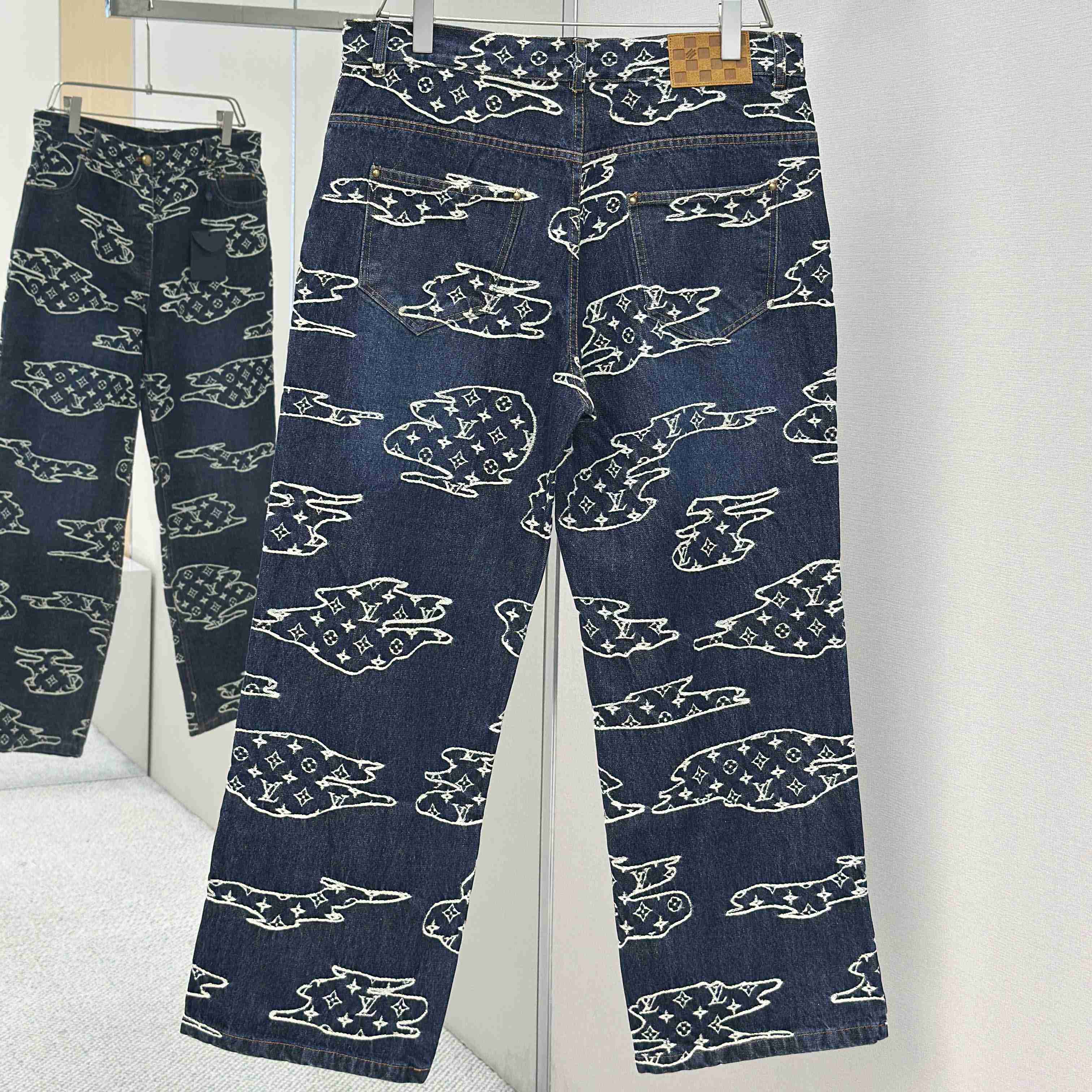 Louis Vuitton Monogram Denim Skate Pants   1AILUV - FashionPlug
