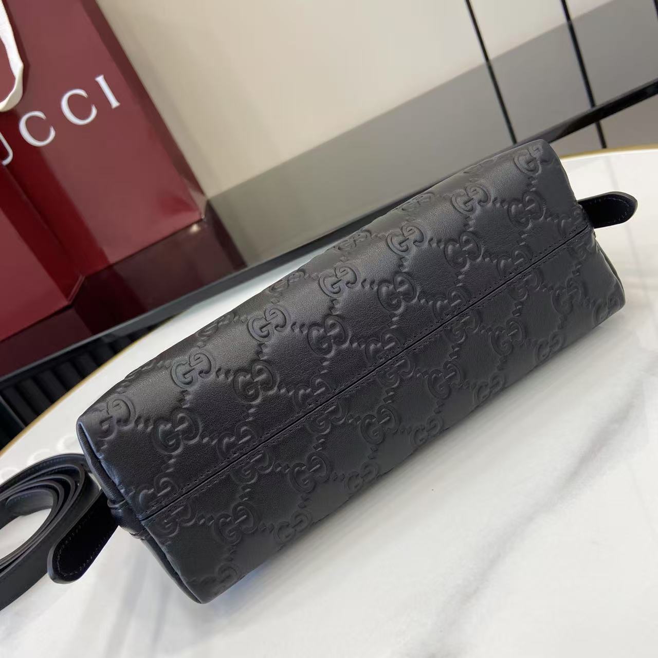 Gucci GG Emblem Small Shoulder Bag - FashionPlug
