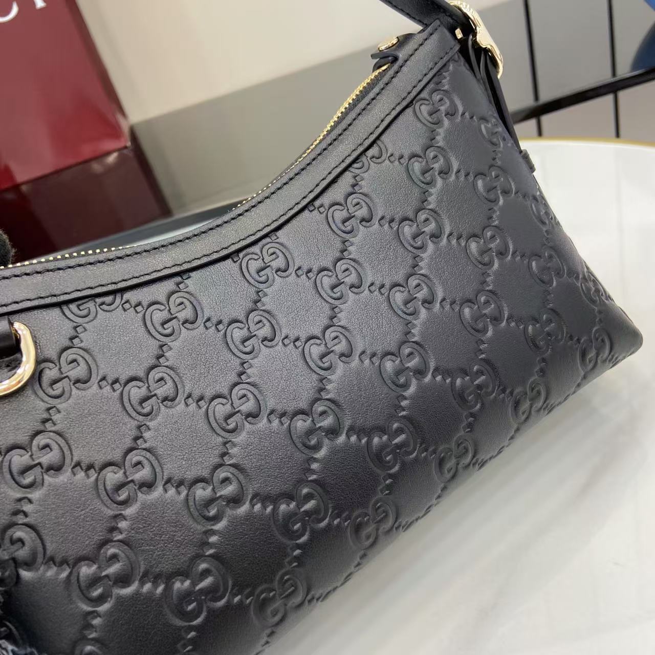 Gucci GG Emblem Small Shoulder Bag - FashionPlug
