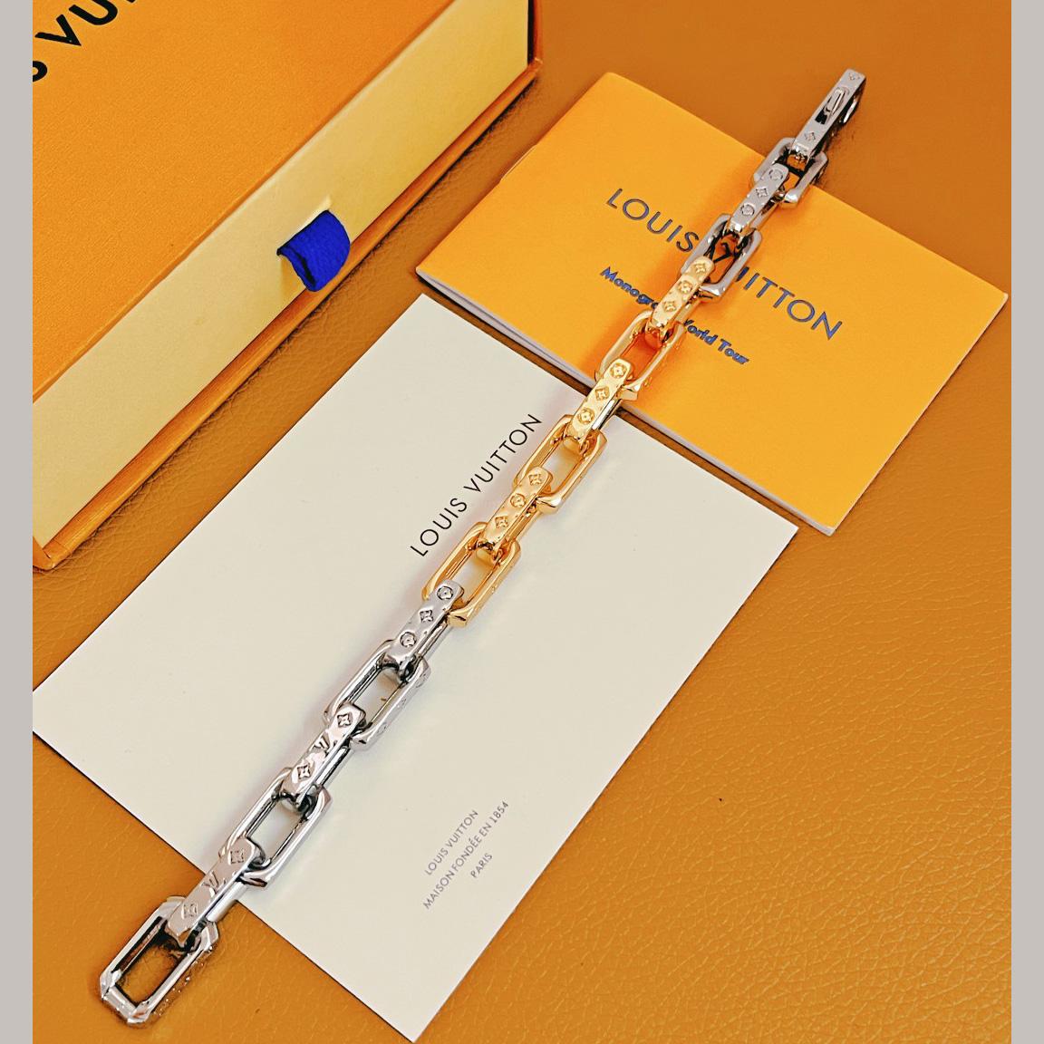 Louis Vuitton Monogram Chain Bracelet - FashionPlug
