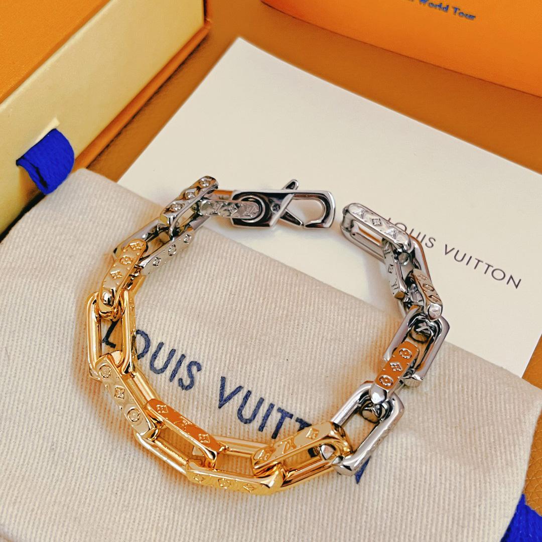 Louis Vuitton Monogram Chain Bracelet - FashionPlug