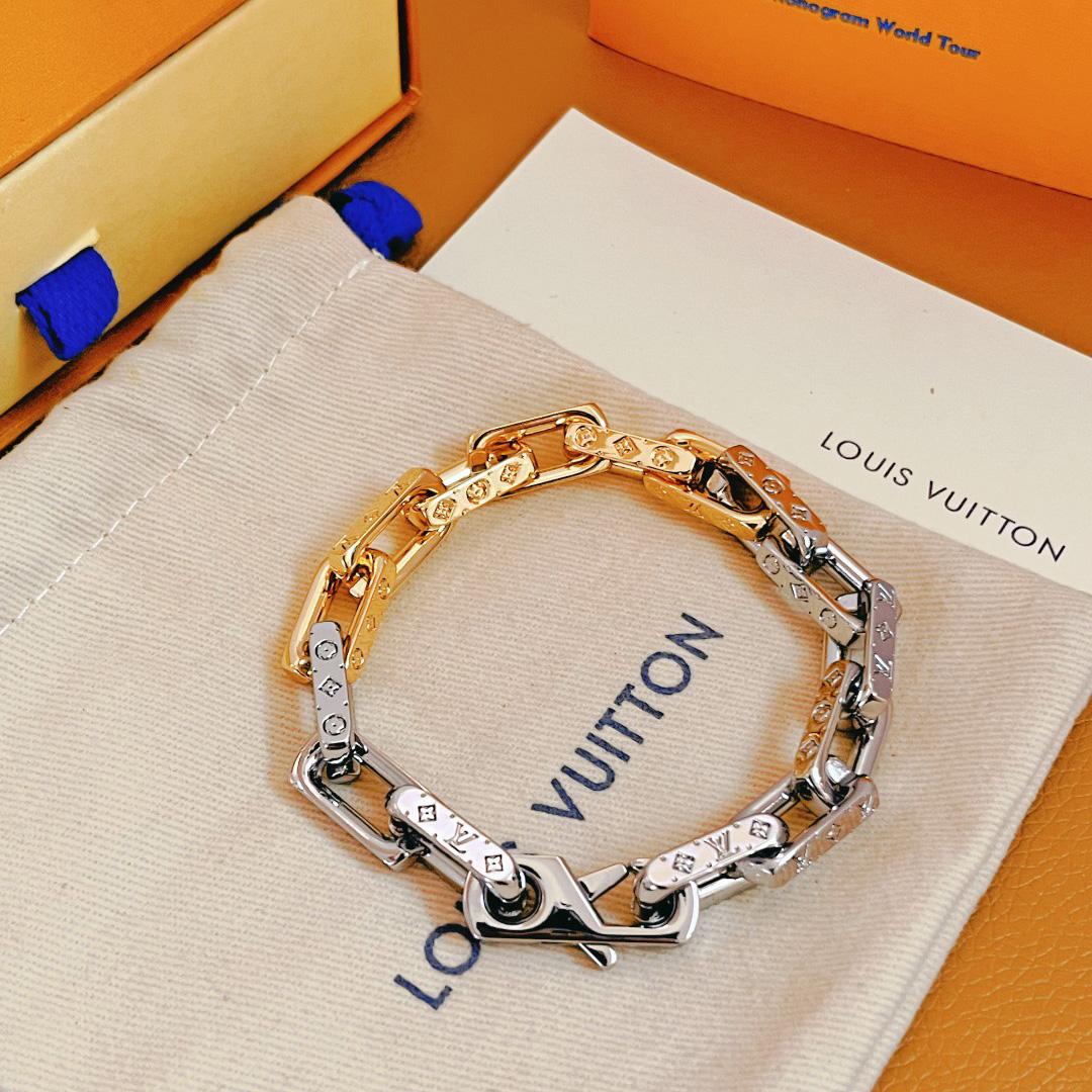 Louis Vuitton Monogram Chain Bracelet - FashionPlug