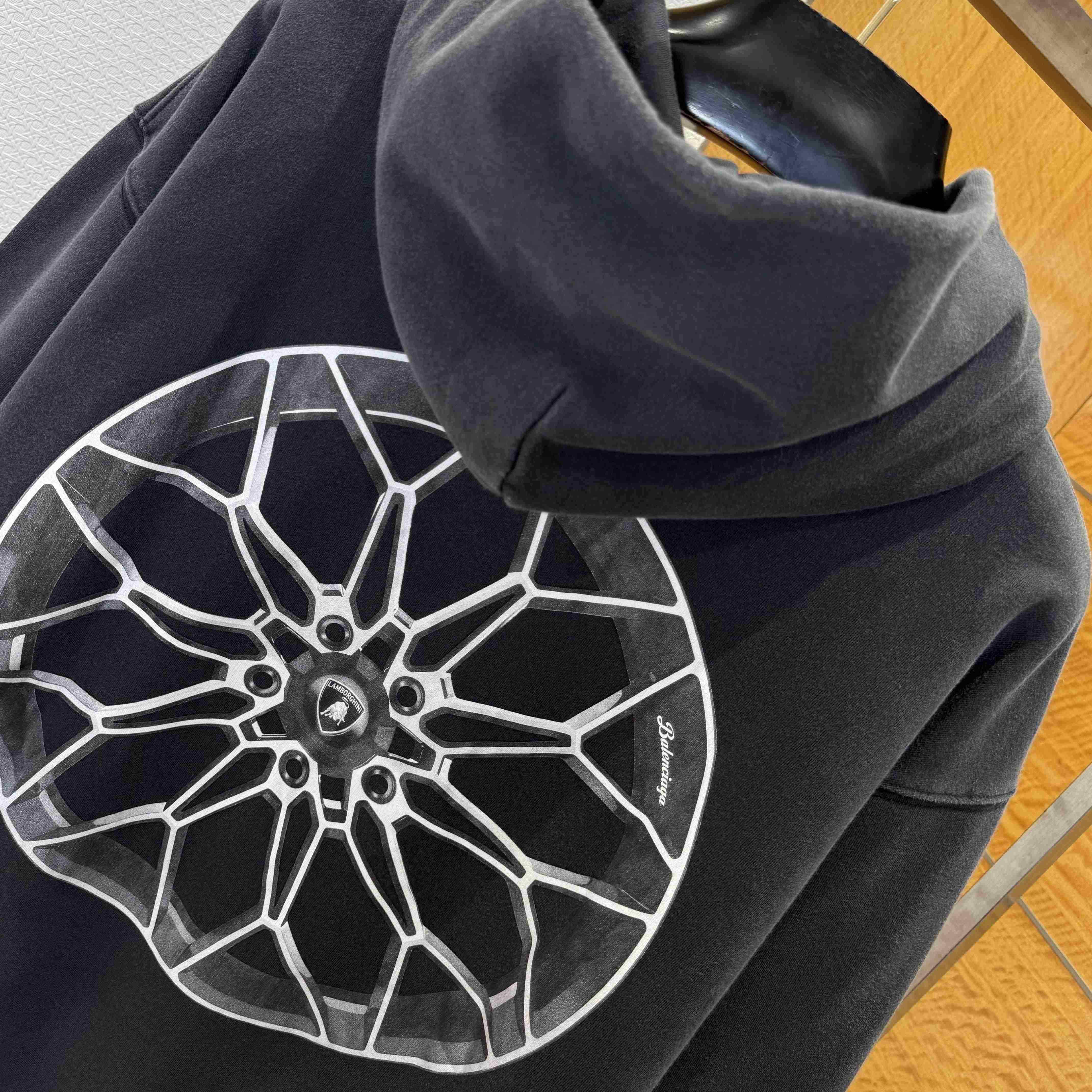 Balenciaga I Automobili Lamborghini Zip-Up Hoodie Small Fit - FashionPlug