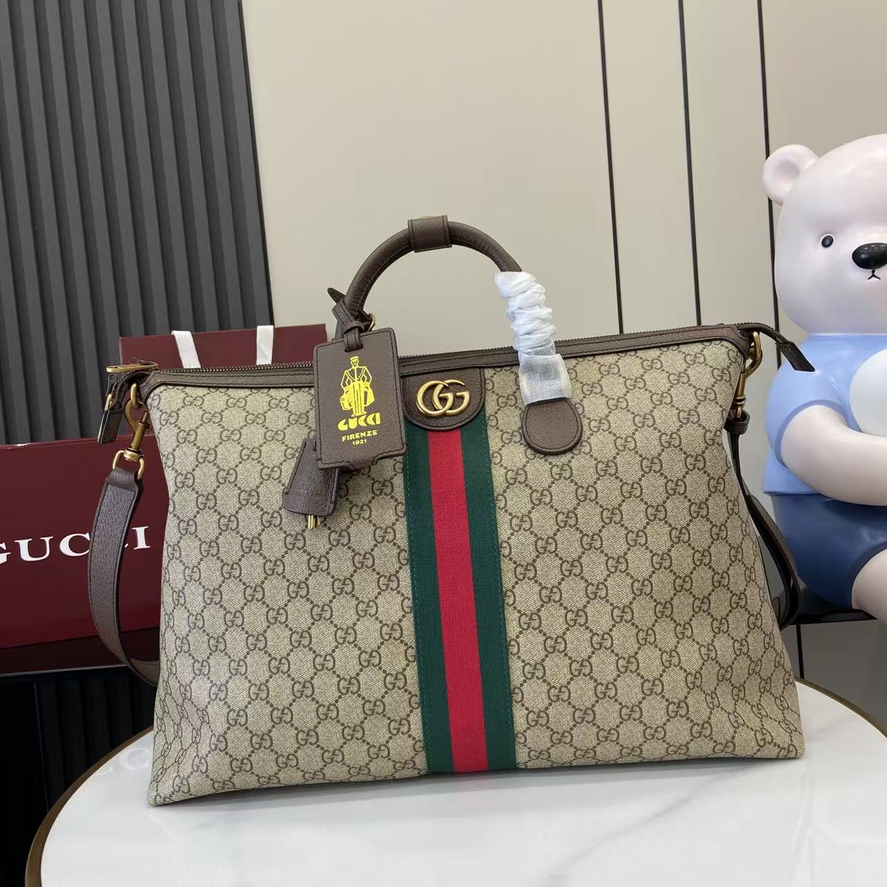 Gucci Savoy Medium Duffle Bag - FashionPlug