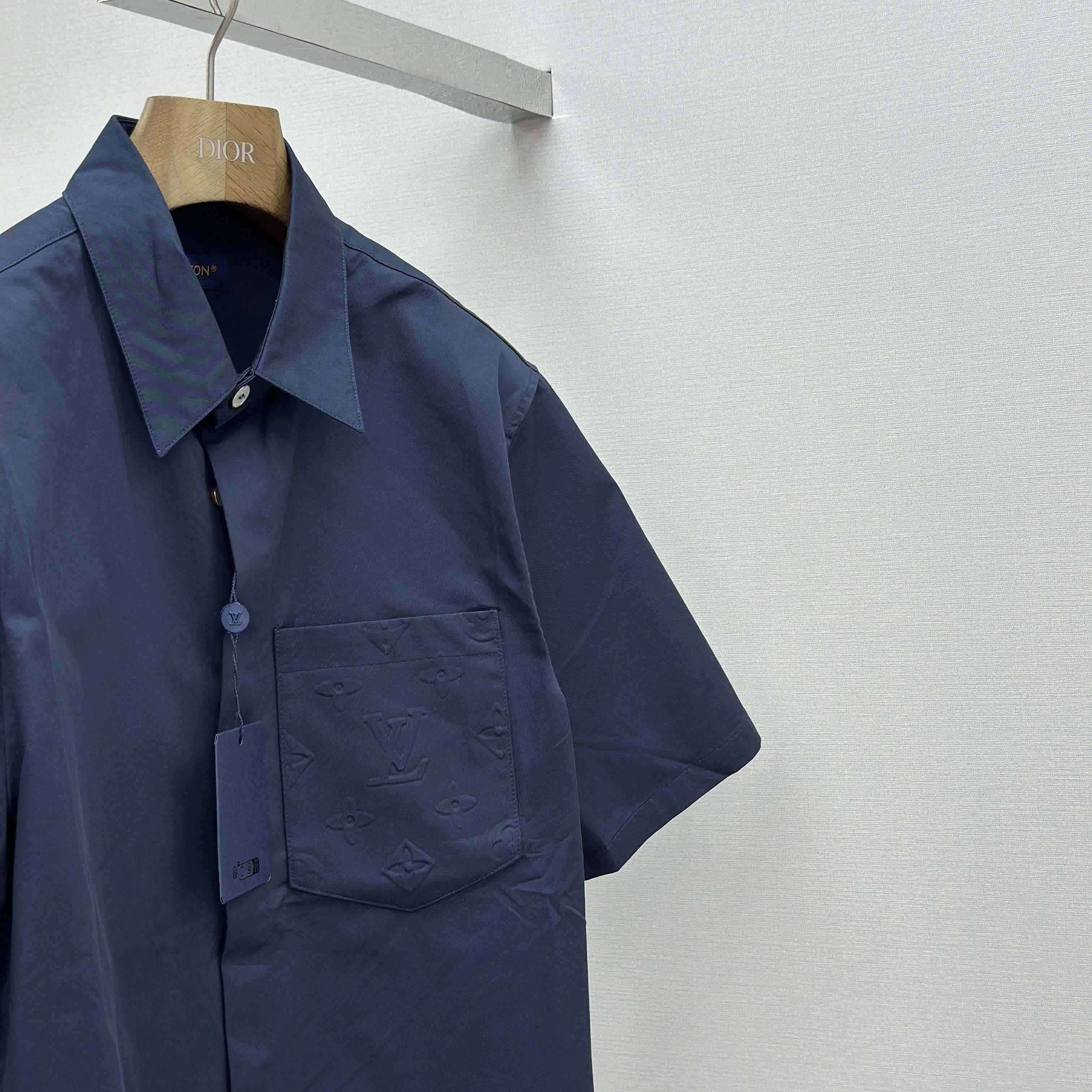 Louis Vuitton Monogram Pocket Short-Sleeved Shirt    - FashionPlug