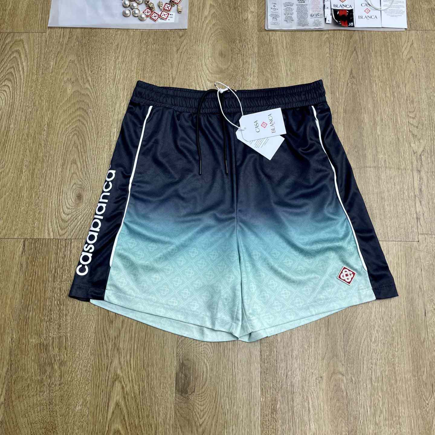 Casablanca Gradient Panelled Shorts   C1065 - FashionPlug