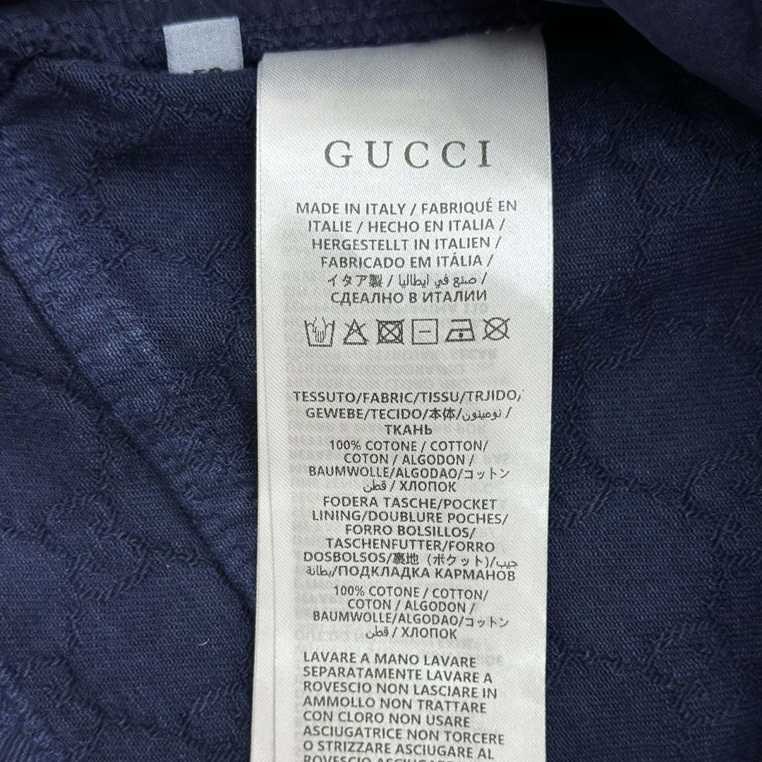 Gucci Bleached GG Cotton Denim Jacquard Pant - FashionPlug