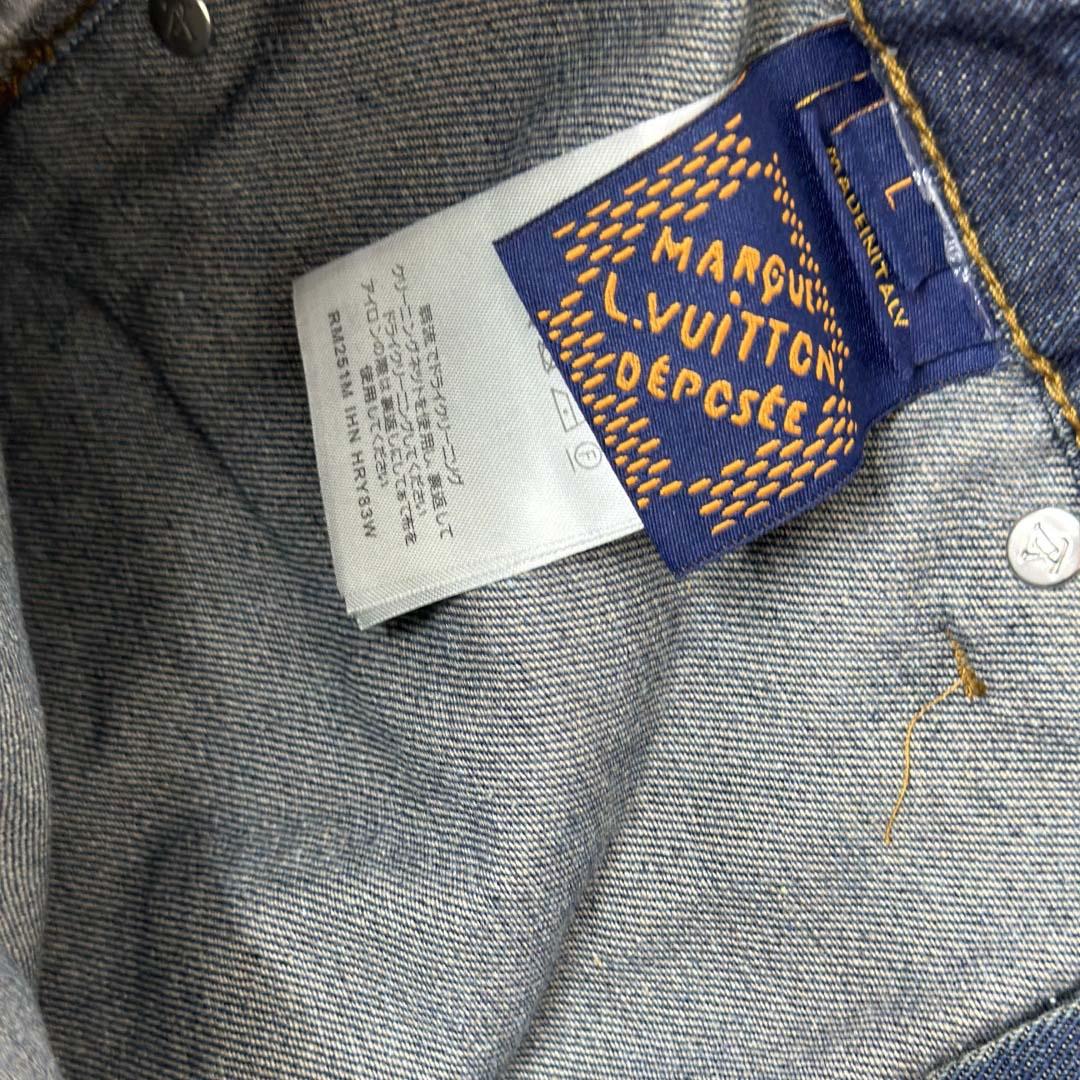 Louis Vuitton Embroidered Workwear Shorts   1AILVC - FashionPlug