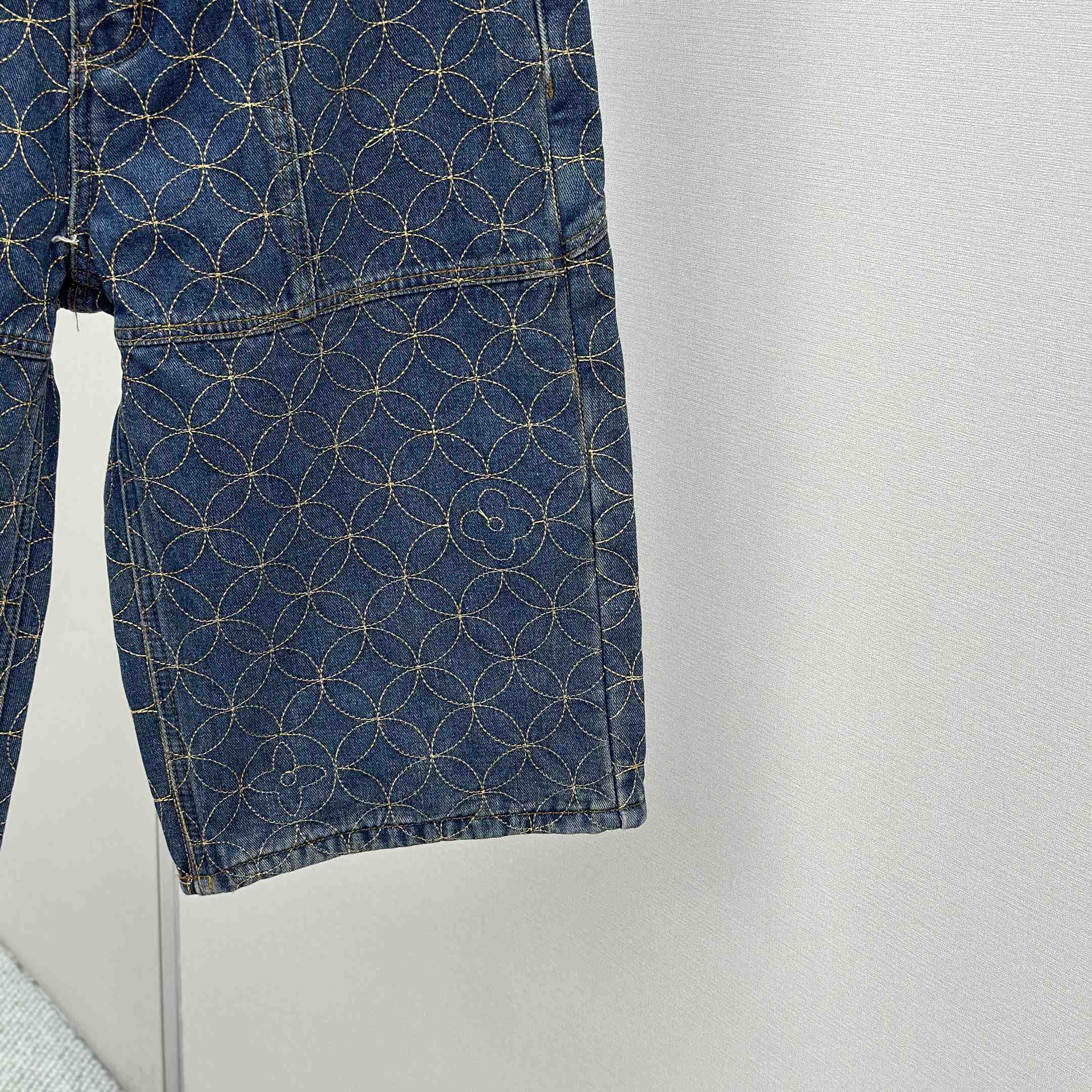 Louis Vuitton Embroidered Workwear Shorts   1AILVC - FashionPlug