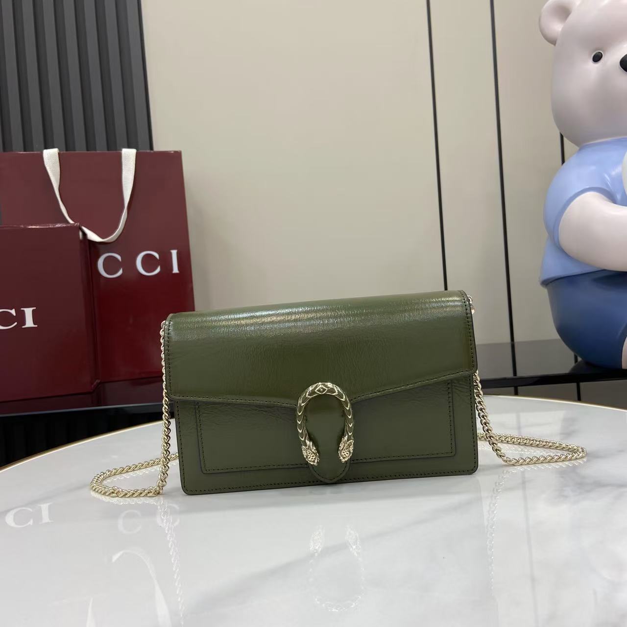 Gucci Dionysus Wallet On Chain - FashionPlug