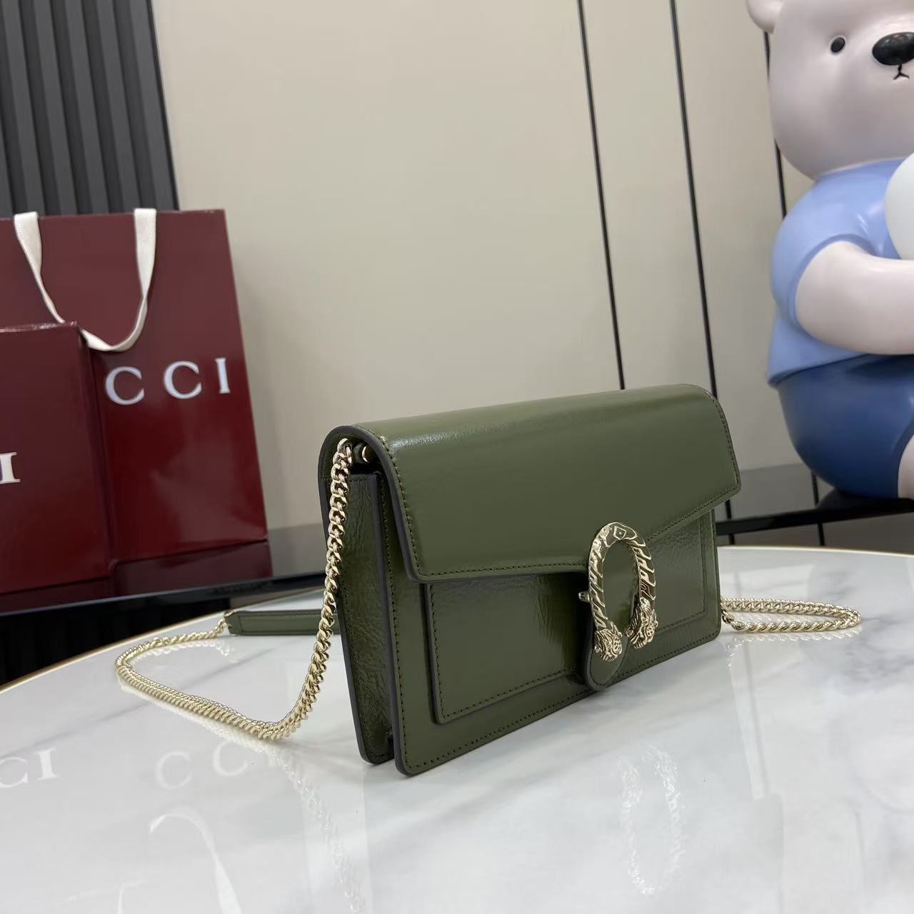 Gucci Dionysus Wallet On Chain - FashionPlug