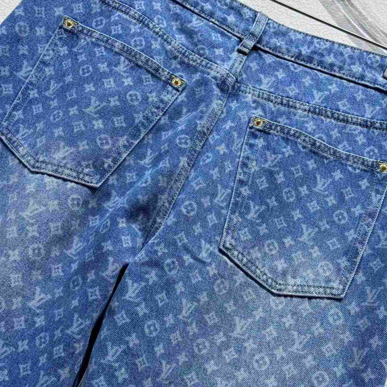 Louis Vuitton Monogram Flared Jeans   1AHENS - FashionPlug