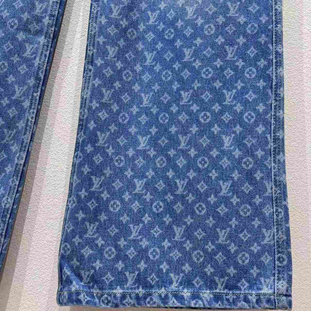 Louis Vuitton Monogram Flared Jeans   1AHENS - FashionPlug