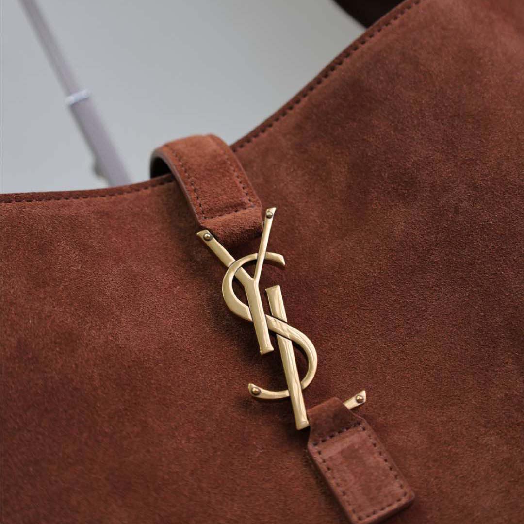 Saint Laurent LE 5 À 7 Bea In Suede - FashionPlug