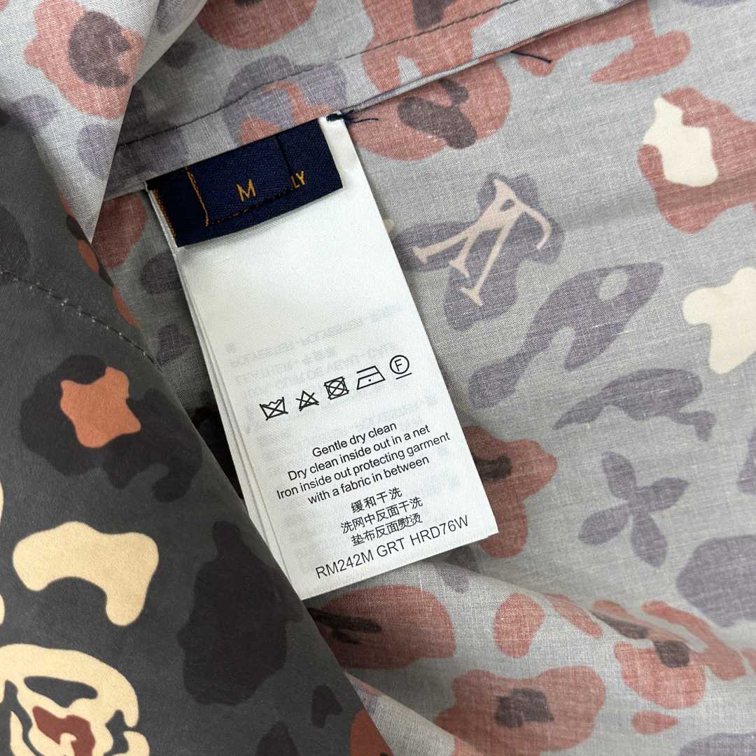 Louis Vuitton Printed Short-Sleeved Workwear Shirt   1AIMGT - FashionPlug