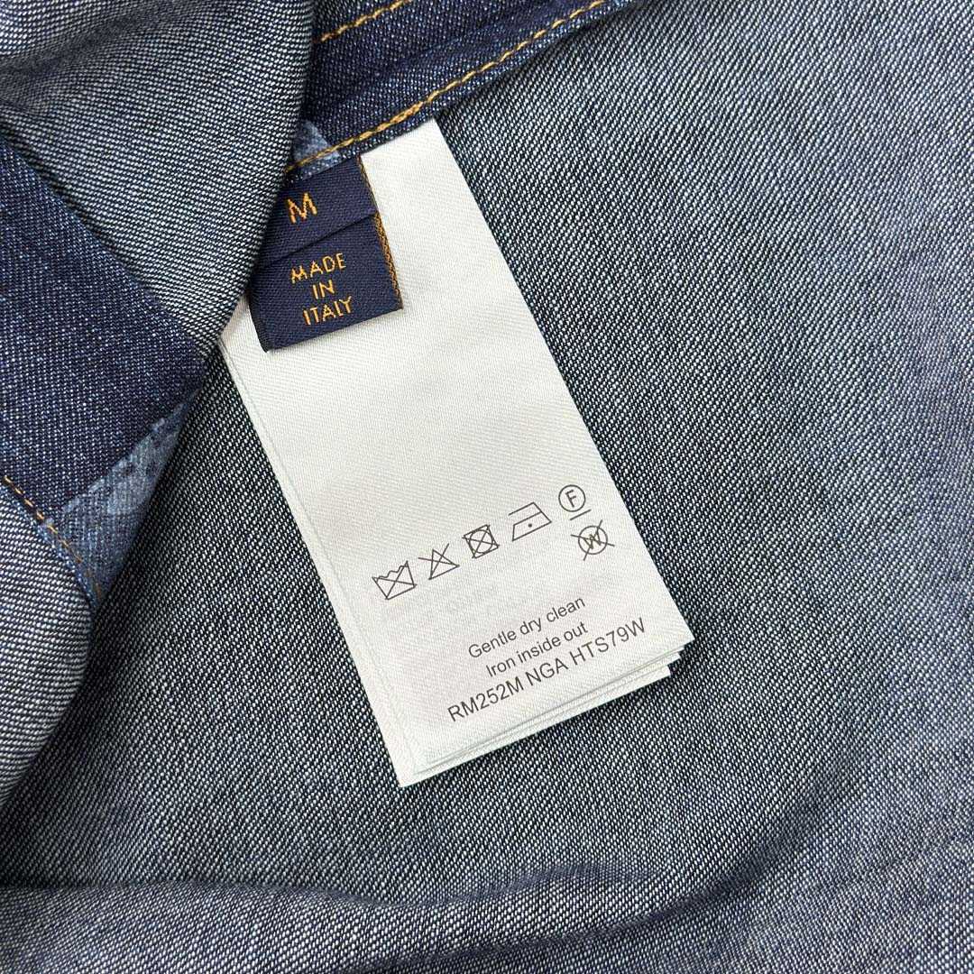 Louis Vuitton Monogram Short-Sleeved Chambray Shirt   1AIMJ8 - FashionPlug