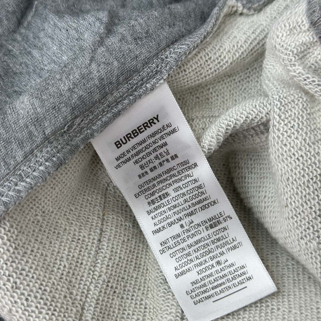 Burberry Check Trim Cotton Jogging Pants - FashionPlug