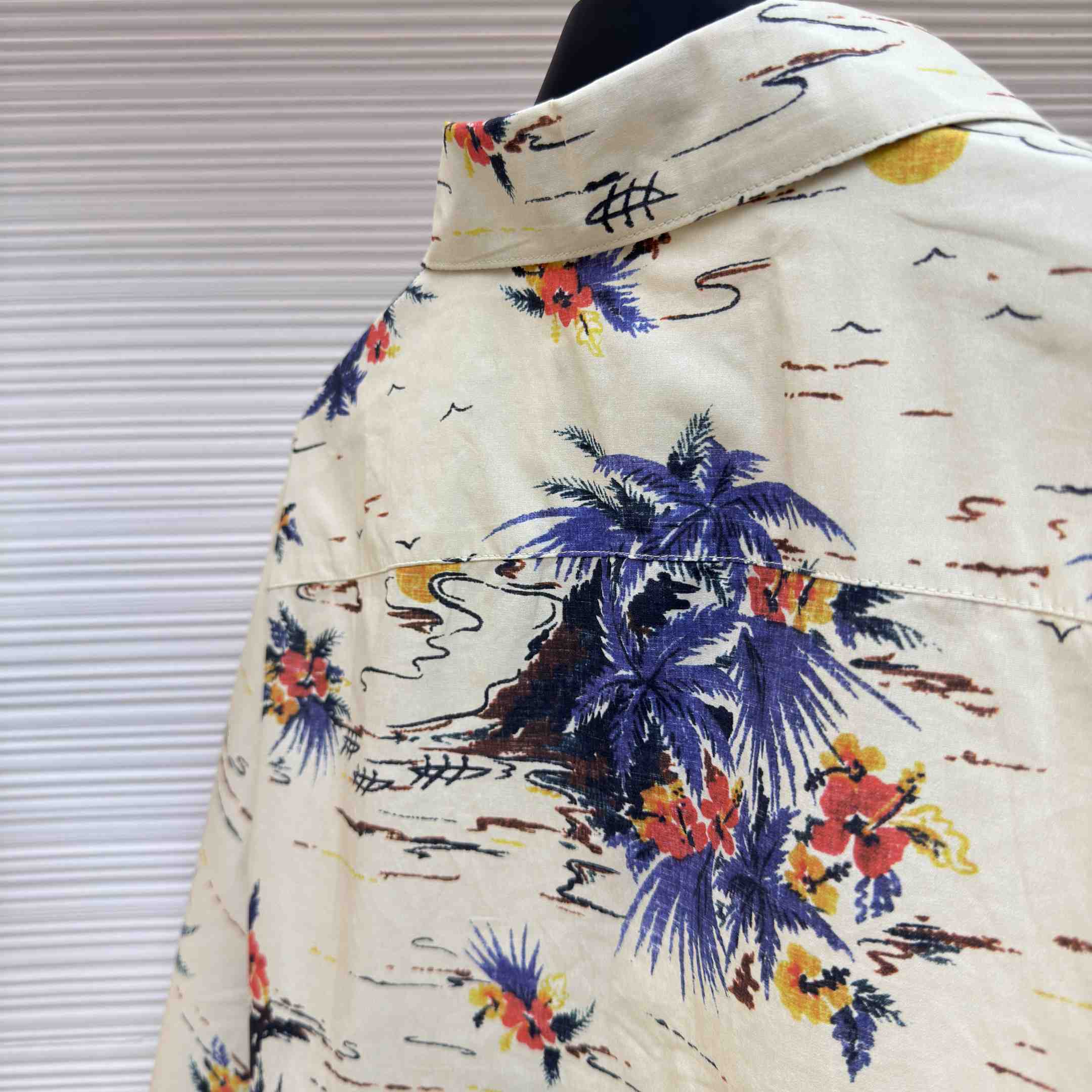 Prada Printed Cotton Bowling Shirt - FashionPlug