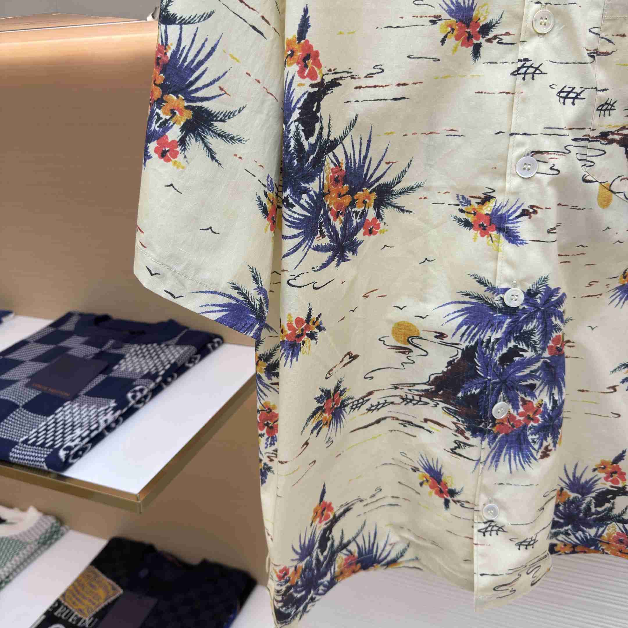 Prada Printed Cotton Bowling Shirt - FashionPlug