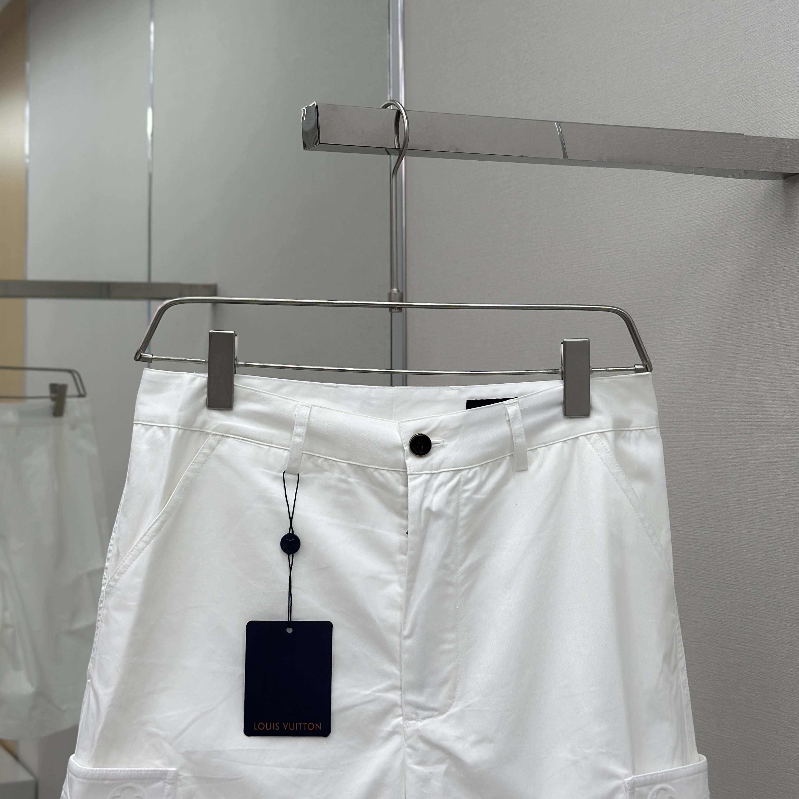 Louis Vuitton Monogram Pocket Cargo Shorts   - FashionPlug