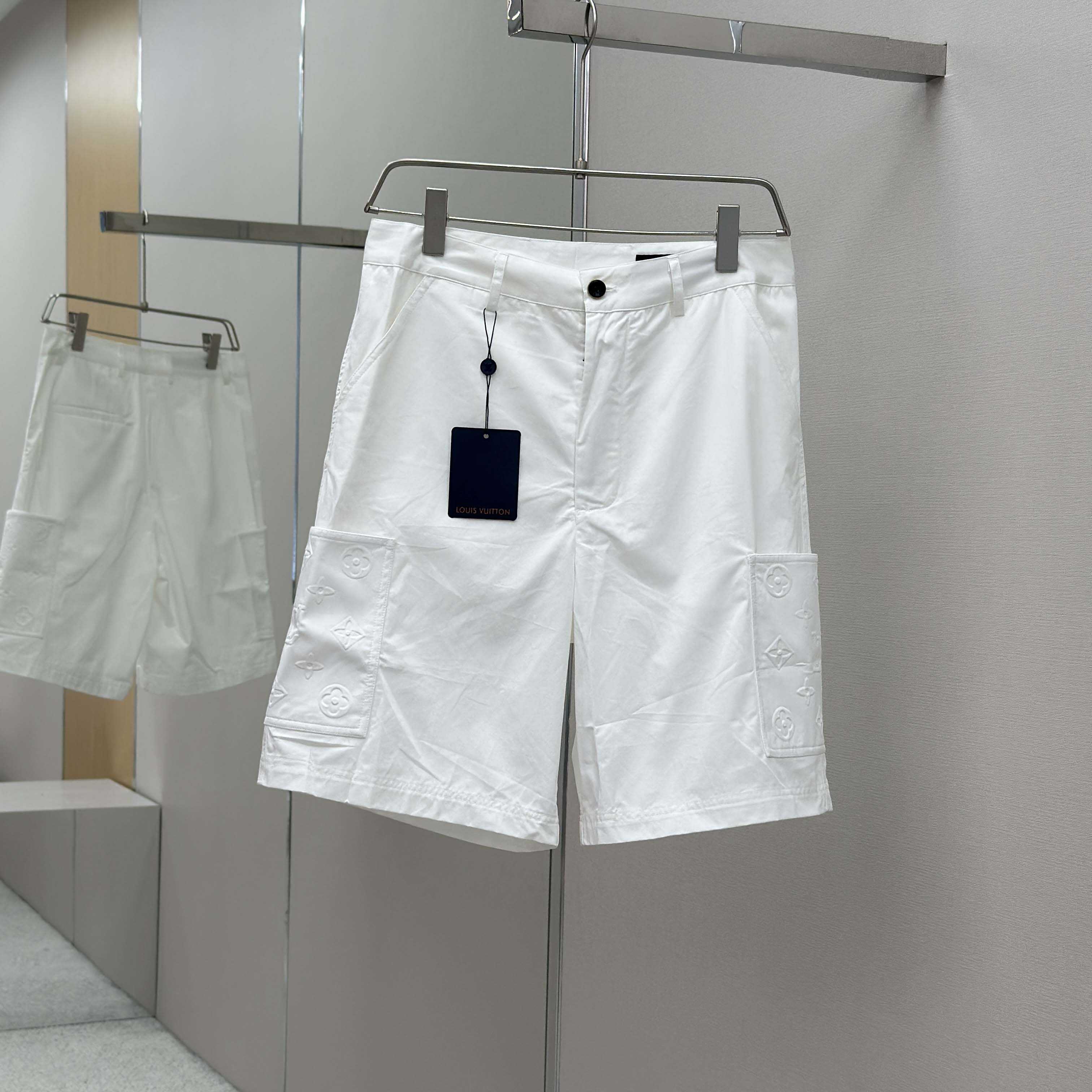 Louis Vuitton Monogram Pocket Cargo Shorts   - FashionPlug