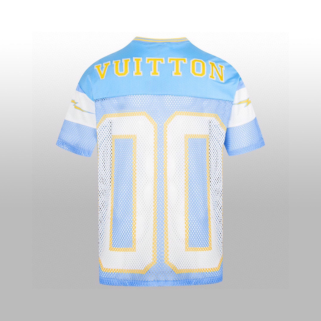 Louis Vuitton Sporty T-shirt with Patch Blue - FashionPlug