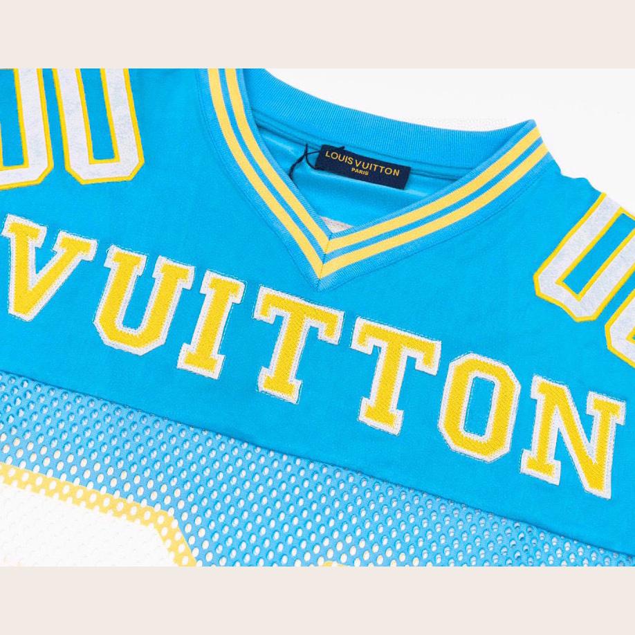 Louis Vuitton Sporty T-shirt with Patch Blue - FashionPlug