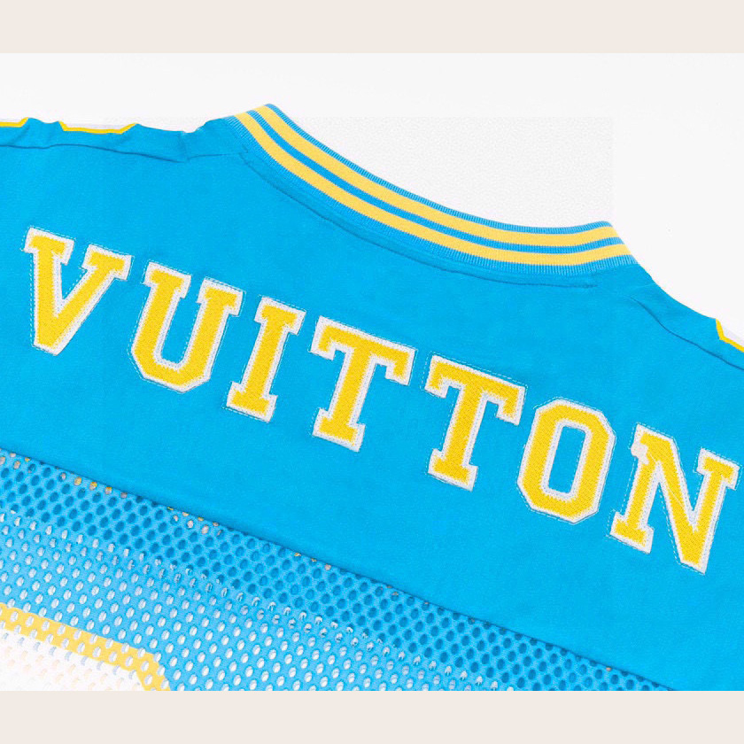 Louis Vuitton Sporty T-shirt with Patch Blue - FashionPlug