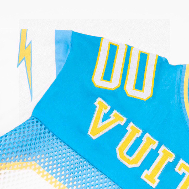 Louis Vuitton Sporty T-shirt with Patch Blue - FashionPlug